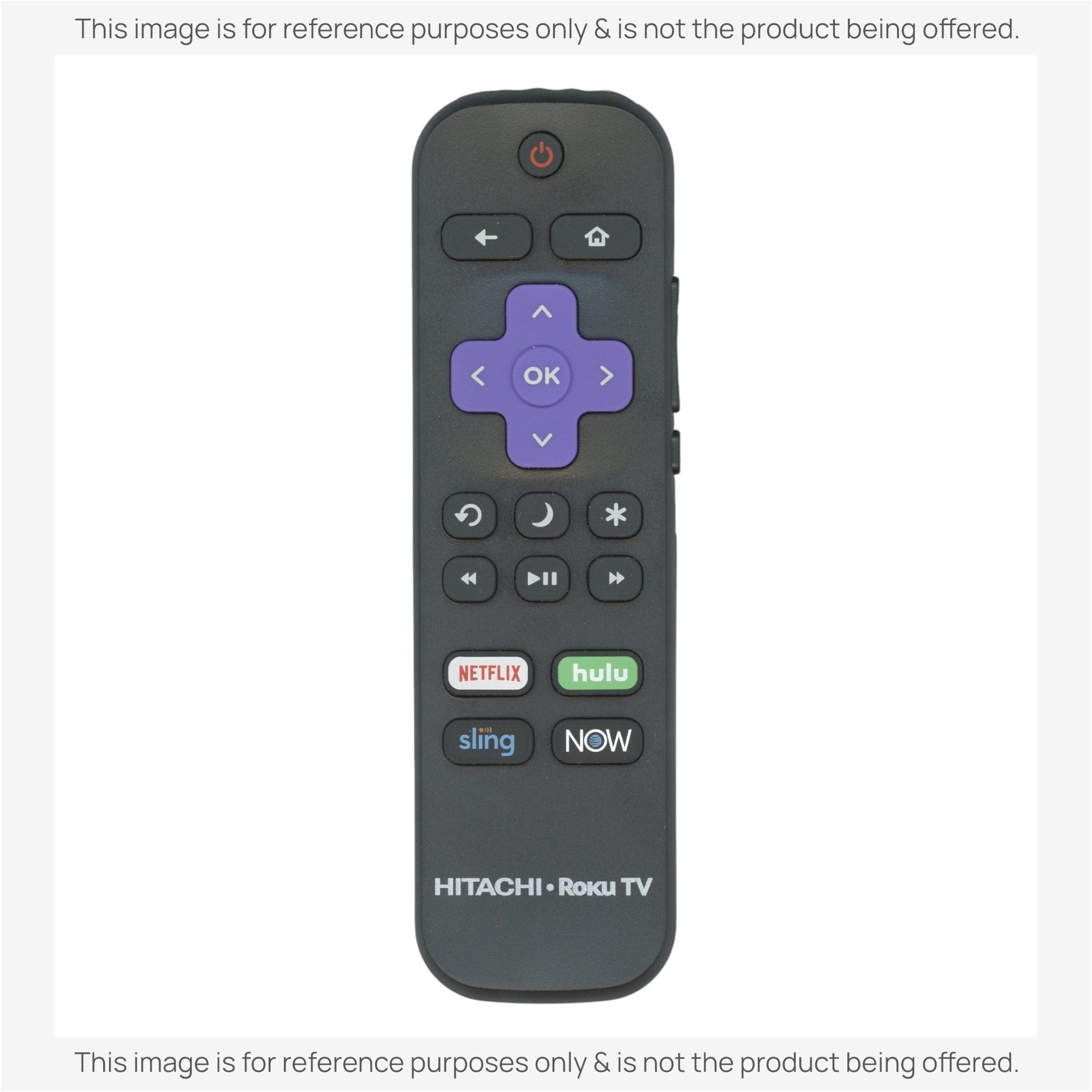 Substitute for Hitachi 101018E0017 2019 Roku TV Remote Control [RRLF16]