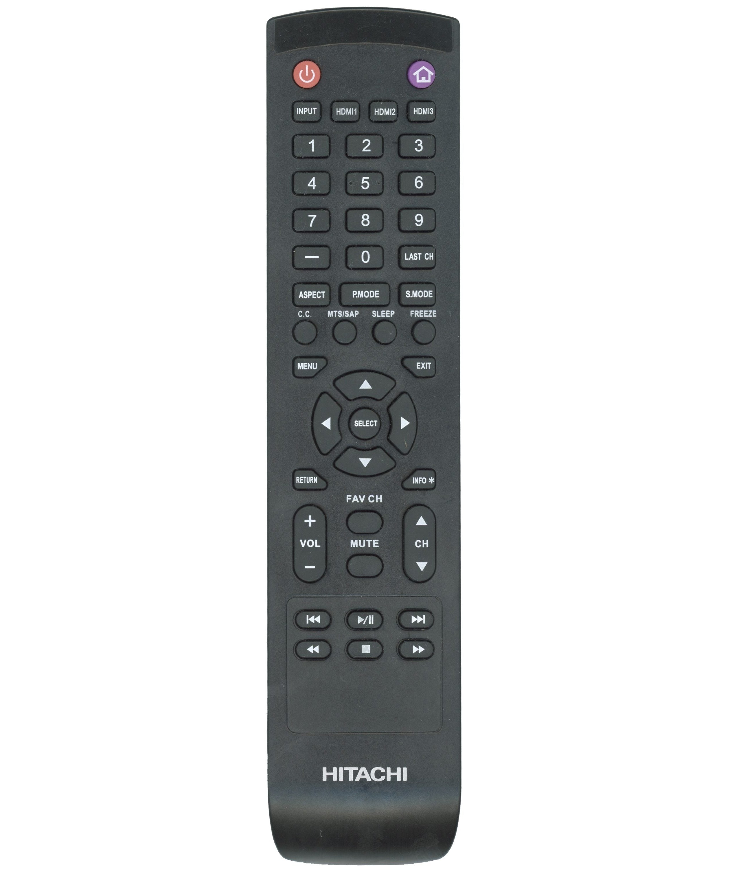 Hitachi 10210907 TV Remote Control
