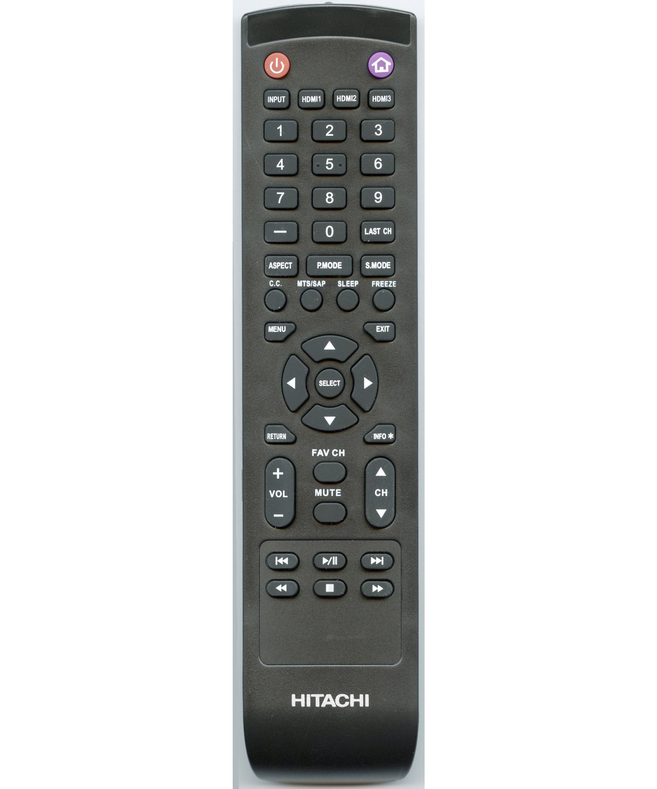 Hitachi 830100K8700070 TV Remote Control