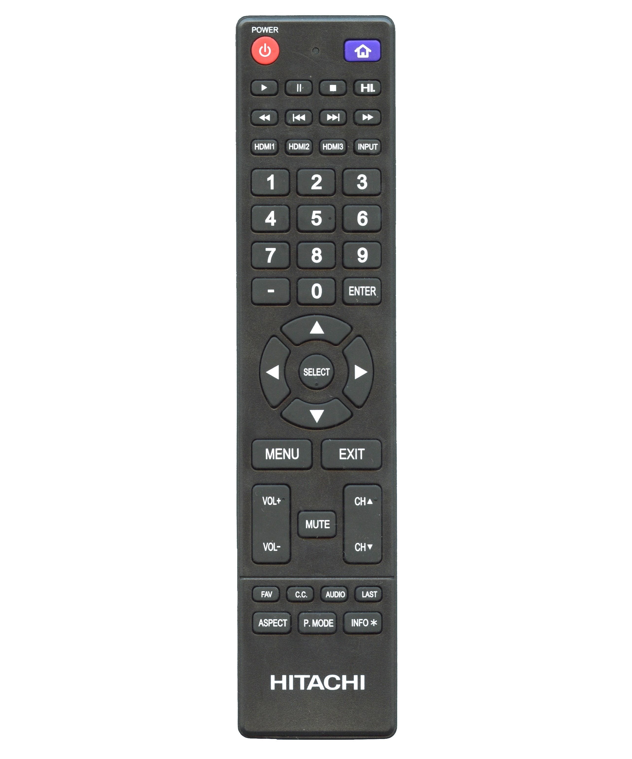 Hitachi 850125633 TV Remote Control