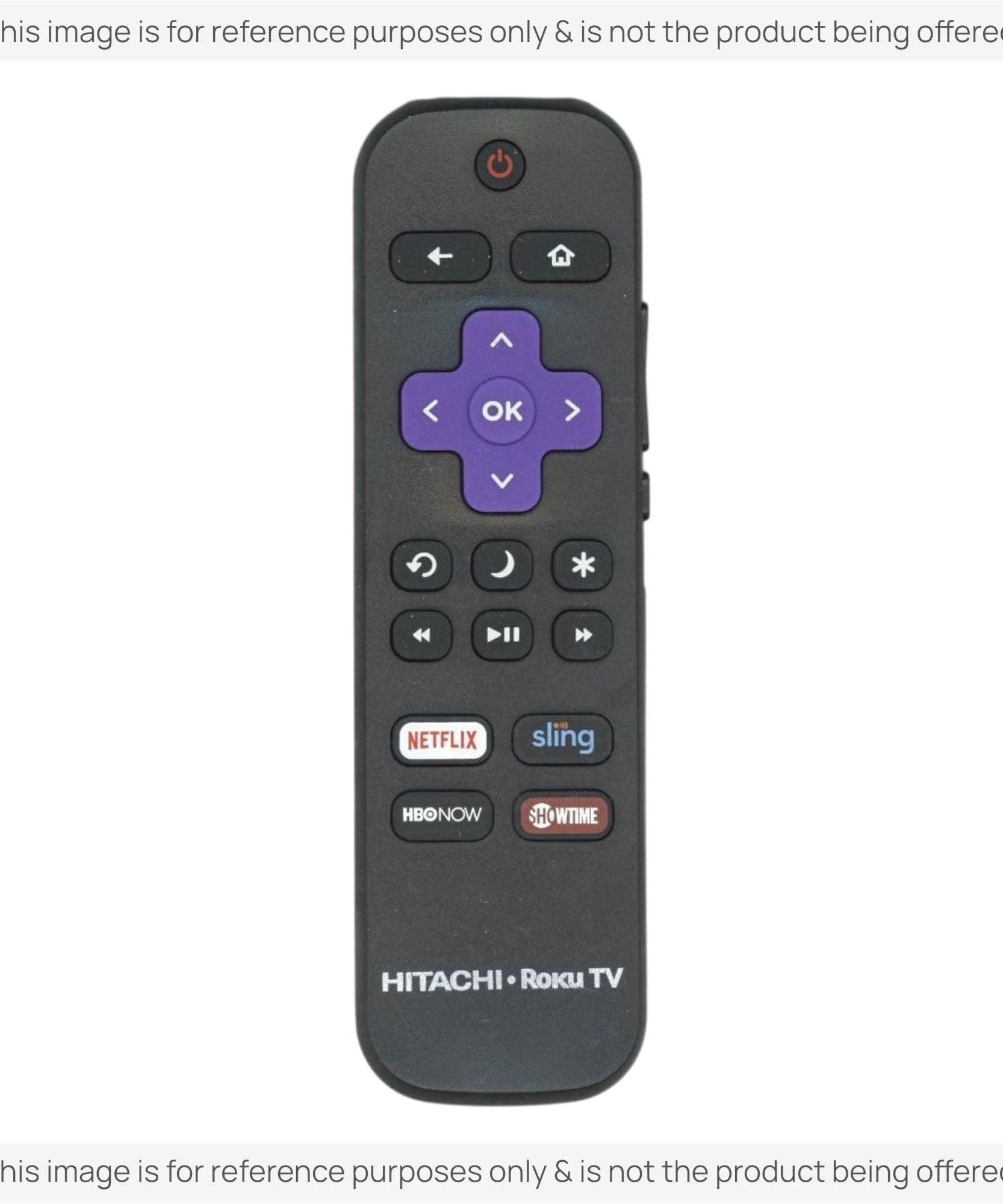 Substitute for Hitachi 850153865 Roku TV Remote Control [RRLF16]