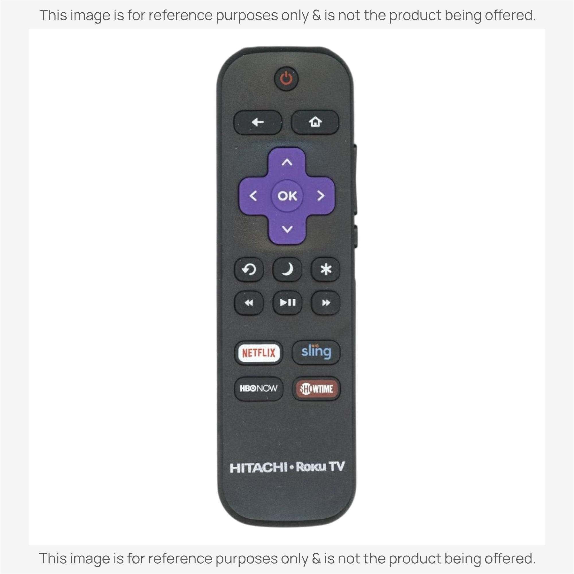 Substitute for Hitachi 850153865 Roku TV Remote Control [RRLF16]