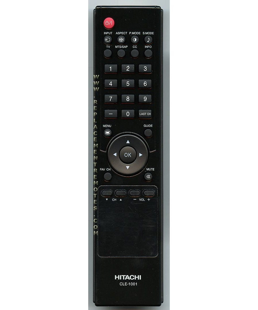 Hitachi CLE1001 TV Remote Control