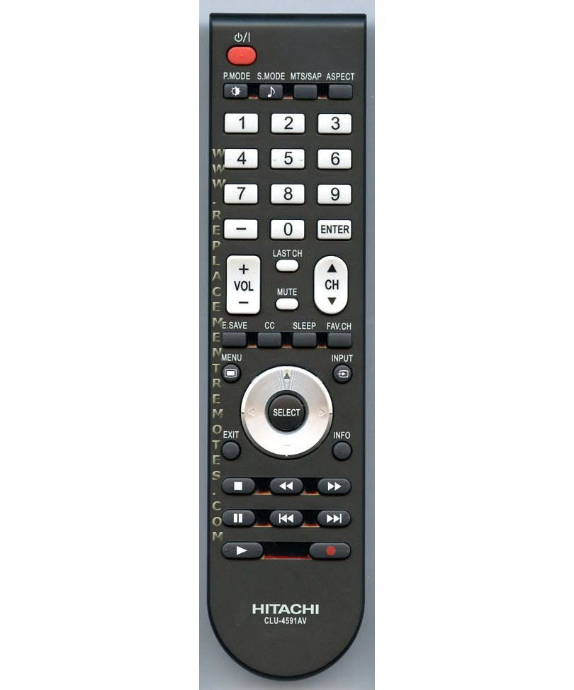 Hitachi CLU4591AV TV Remote Control