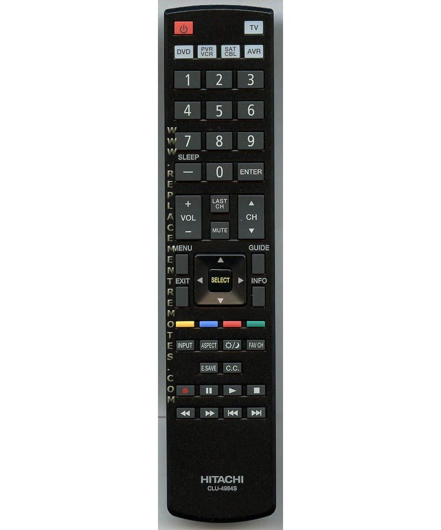 Hitachi CLU4984S TV Remote Control
