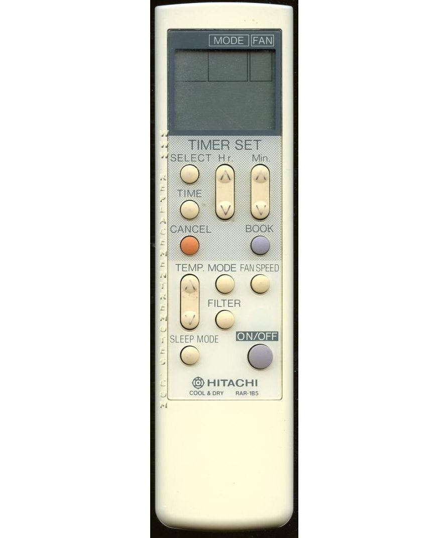 Hitachi RAR1B5 Air Conditioner Remote Control