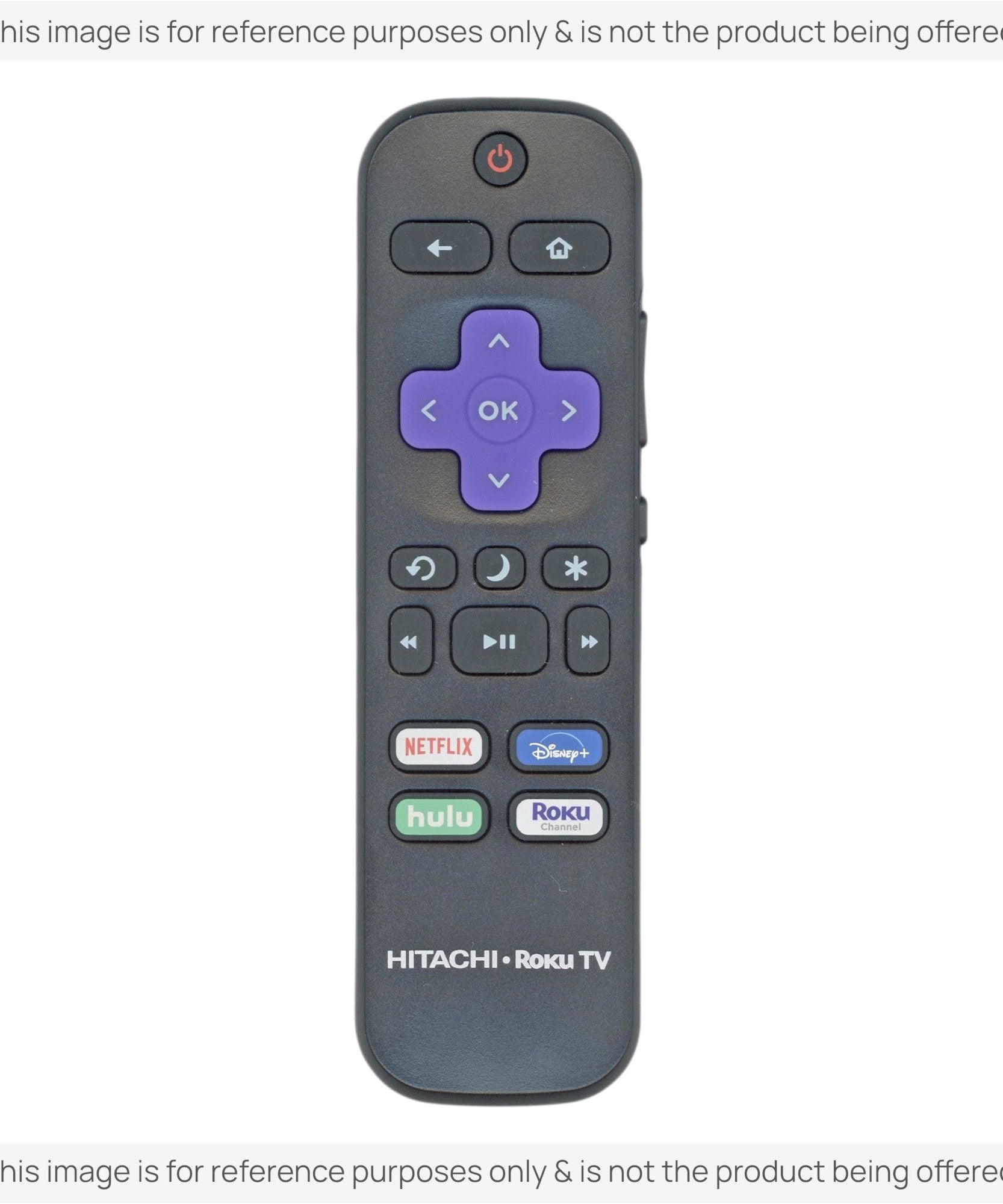 Substitute for Hitachi RC-472 Roku TV Remote Control [RRST01]