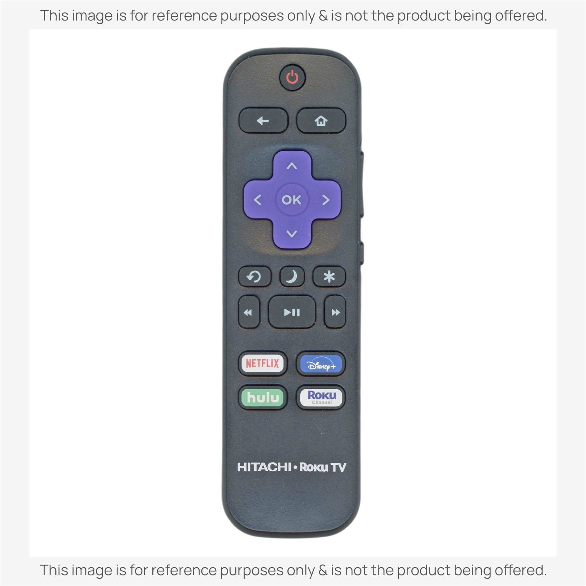 Substitute for Hitachi RC-472 Roku TV Remote Control [RRST01]