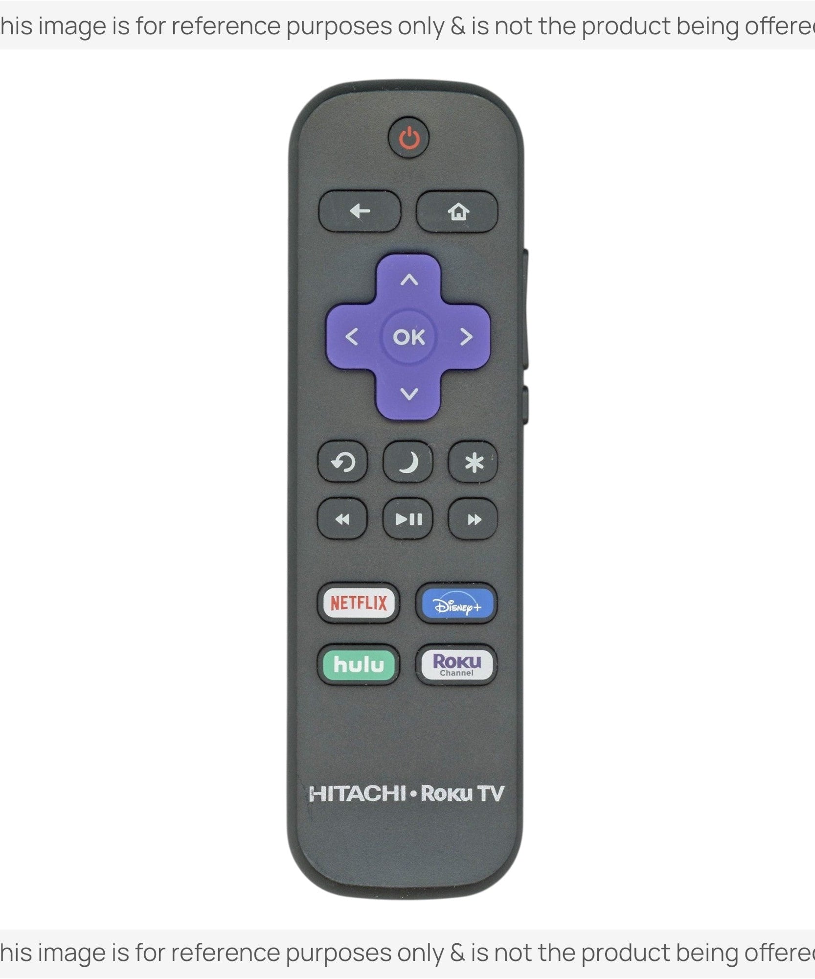 Substitute for Hitachi RC-ALIR Roku TV Remote Control 3226000754 [RRST01]