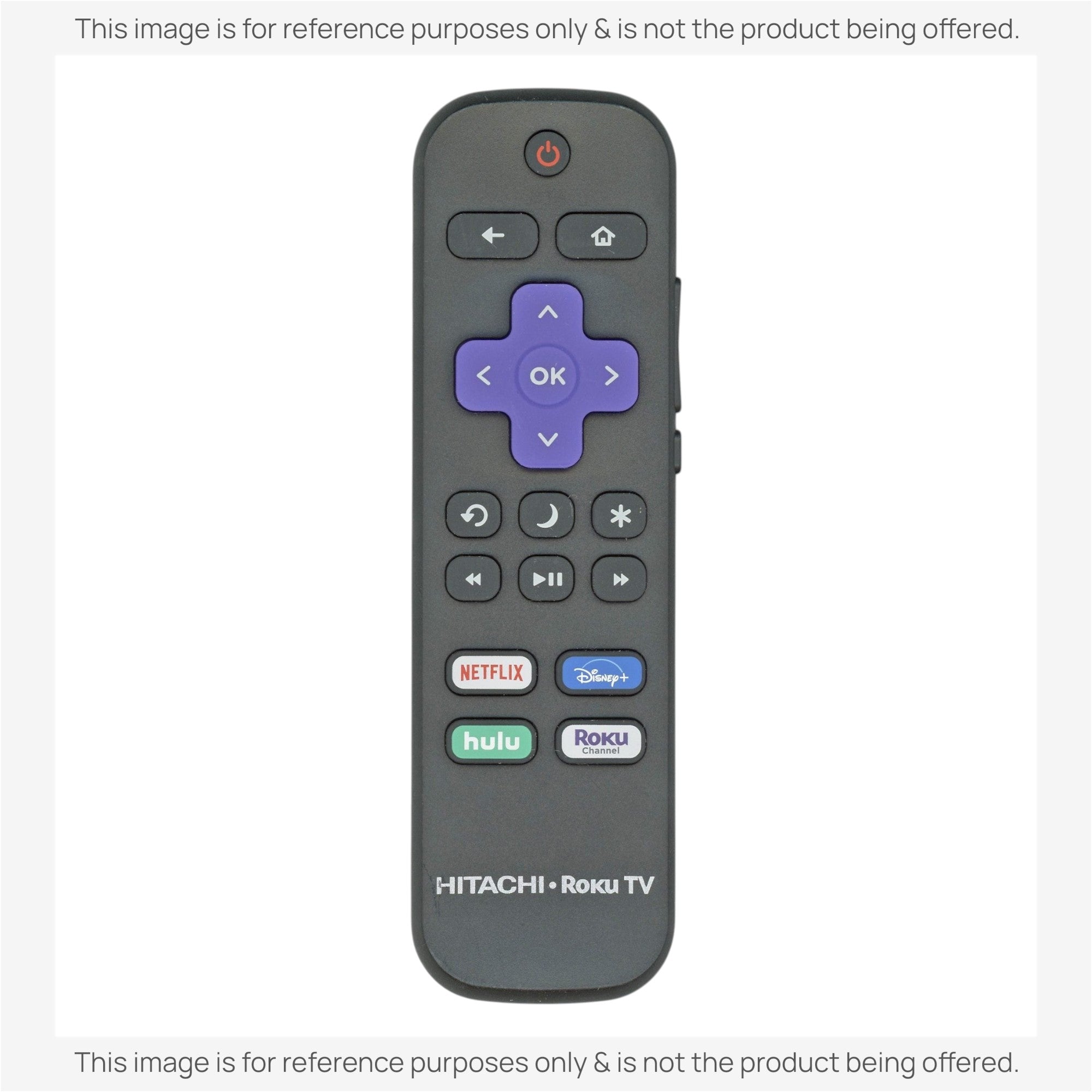 Substitute for Hitachi RC-ALIR Roku TV Remote Control 3226000754 [RRST01]