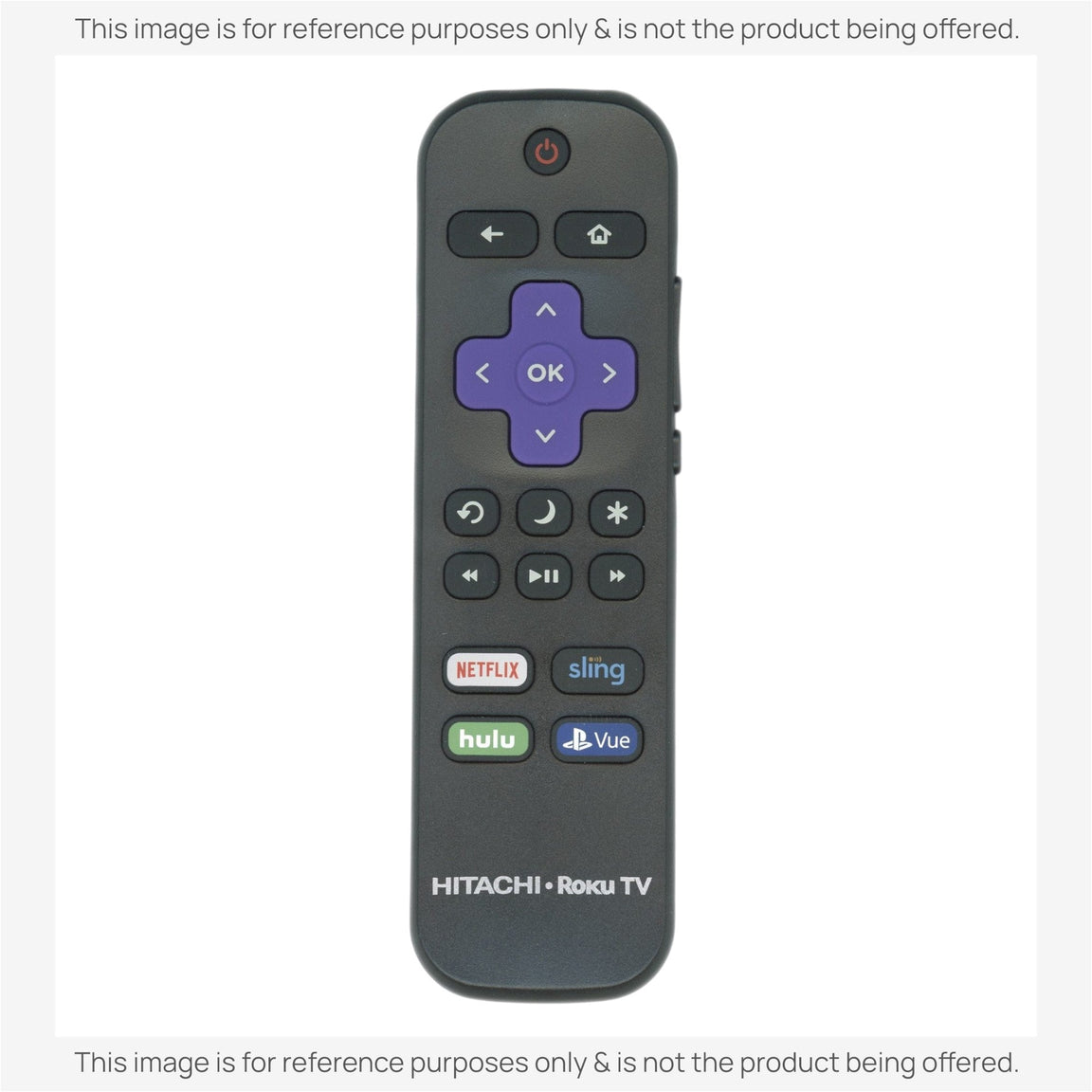 Substitute for Hitachi X490260 Roku TV Remote Control [RRLF16]