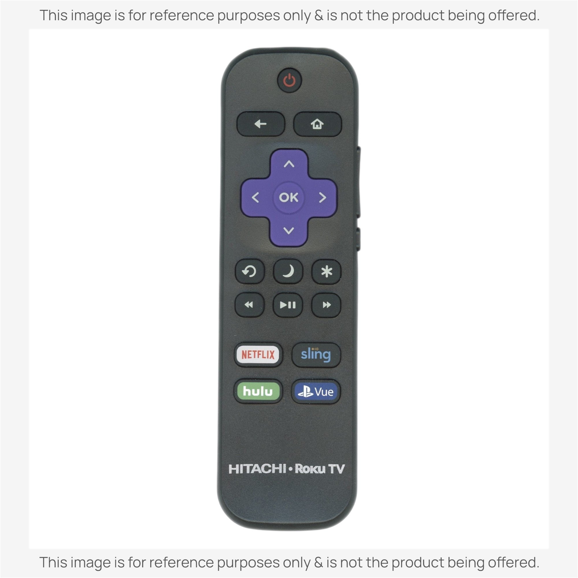 Substitute for Hitachi X490260 Roku TV Remote Control [RRLF16]