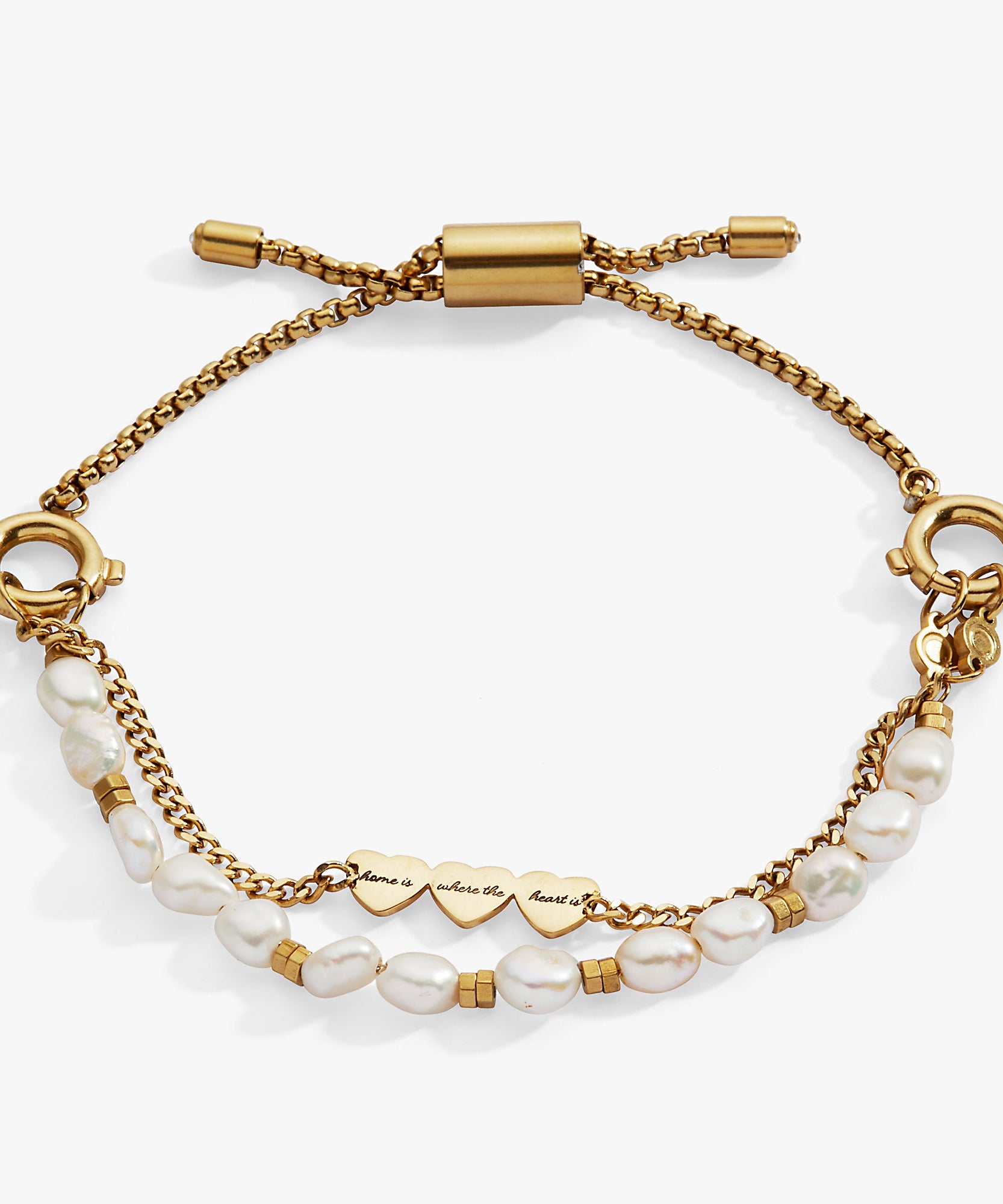 'Home Is Where The Heart Is' Pearl Stranded™ Bracelet Set