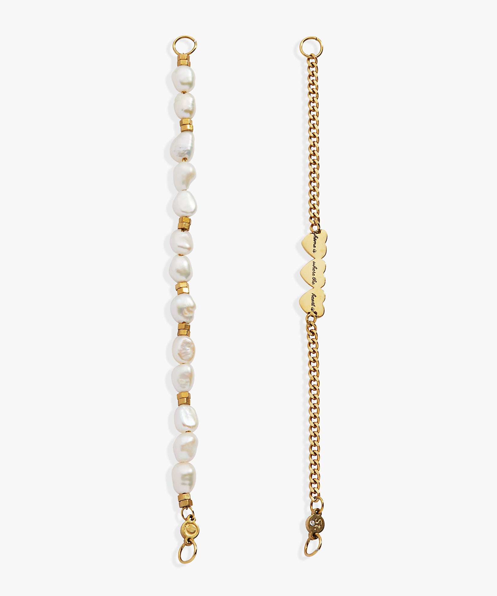 'Home Is Where The Heart Is' Pearl Stranded™ Bracelet Set