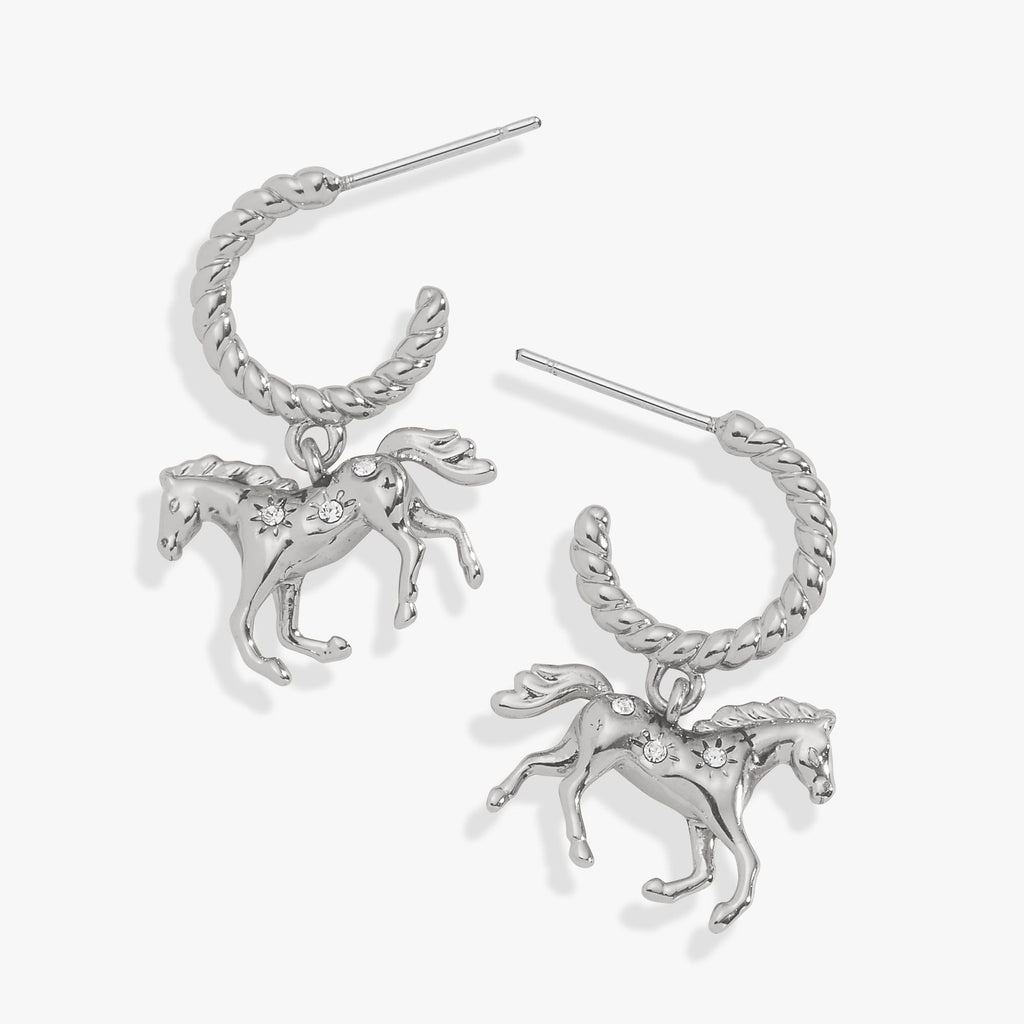 Horse Girl Huggie Hoop Earrings