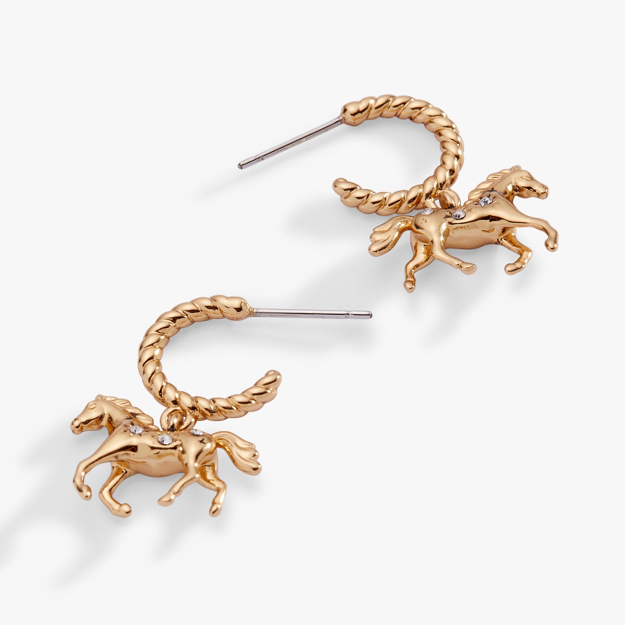 Horse Girl Huggie Hoop Earrings