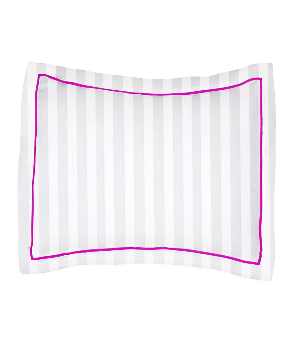400TC Cotton Single Edge Embroidery Sateen Stripe Duvet Cover Set