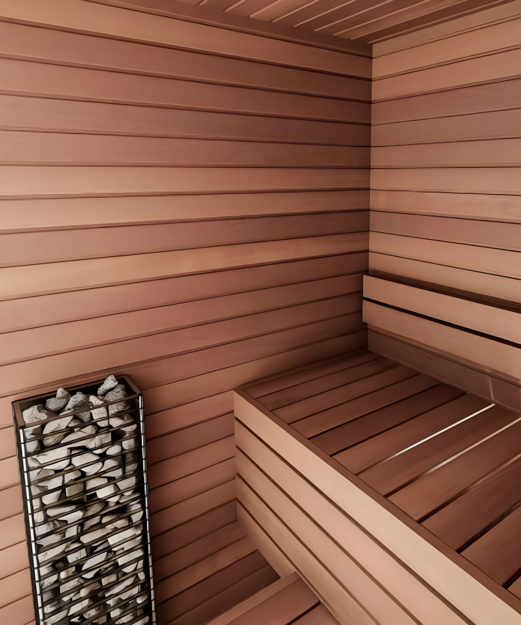 Huum Cliff Mini 4 3.5KW Electric Sauna Heater With Digital Controller & Sauna Stones (SAK58263)