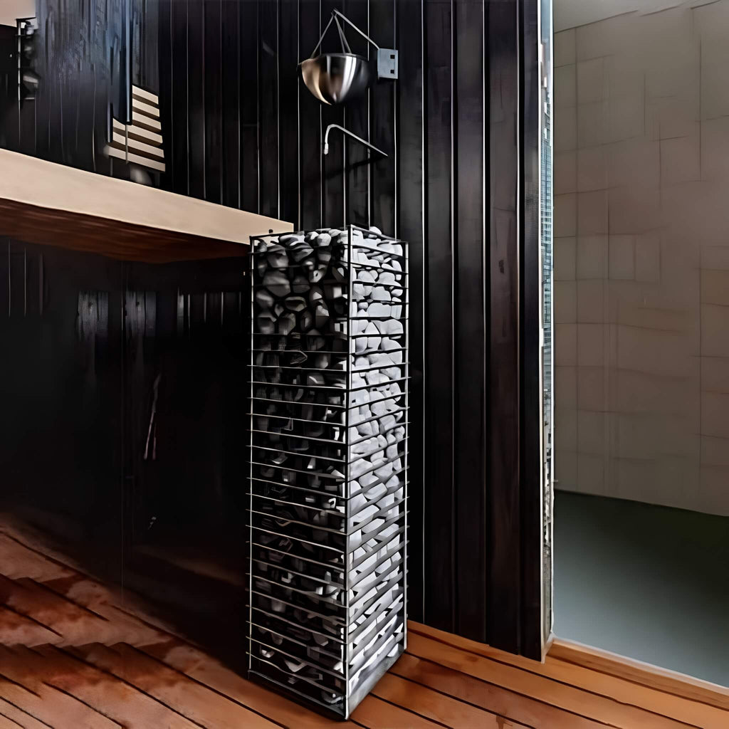 Huum Cliff Slim Electric Stainless Steel Sauna Heater With Digital Controller & Sauna Stones (SAK48752)