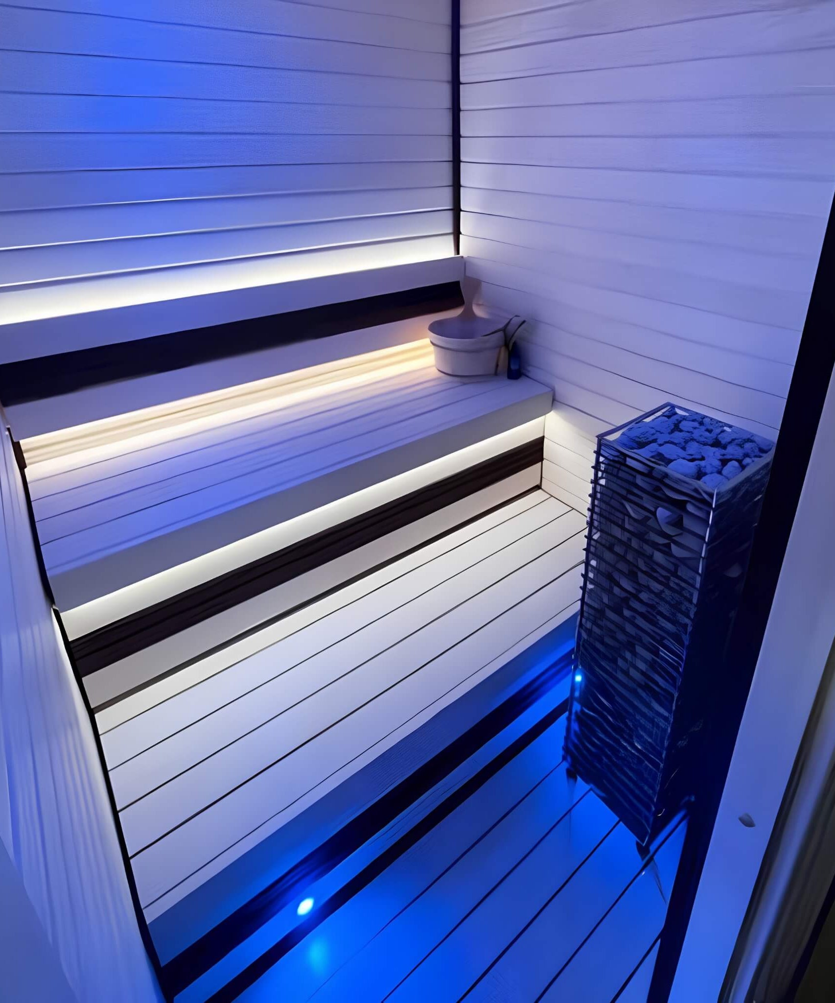 Huum Cliff Slim Electric Stainless Steel Sauna Heater With Digital Controller & Sauna Stones (SAK48752)