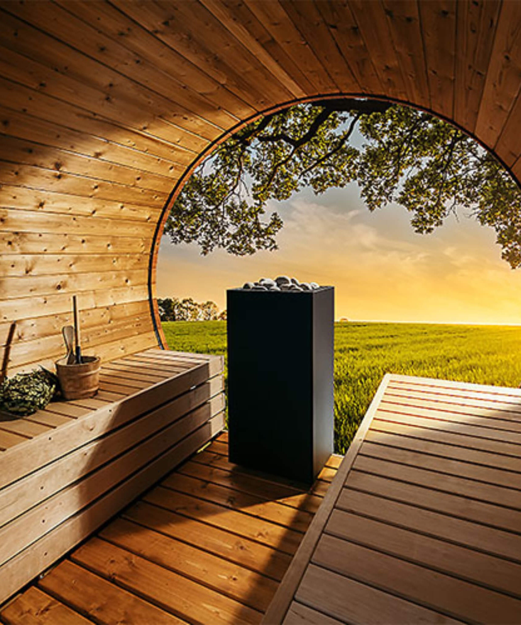 Huum Core Black Sauna Heater With UKU Local Digital Controller & Stones [H1013072/82/92] (SAK28273)