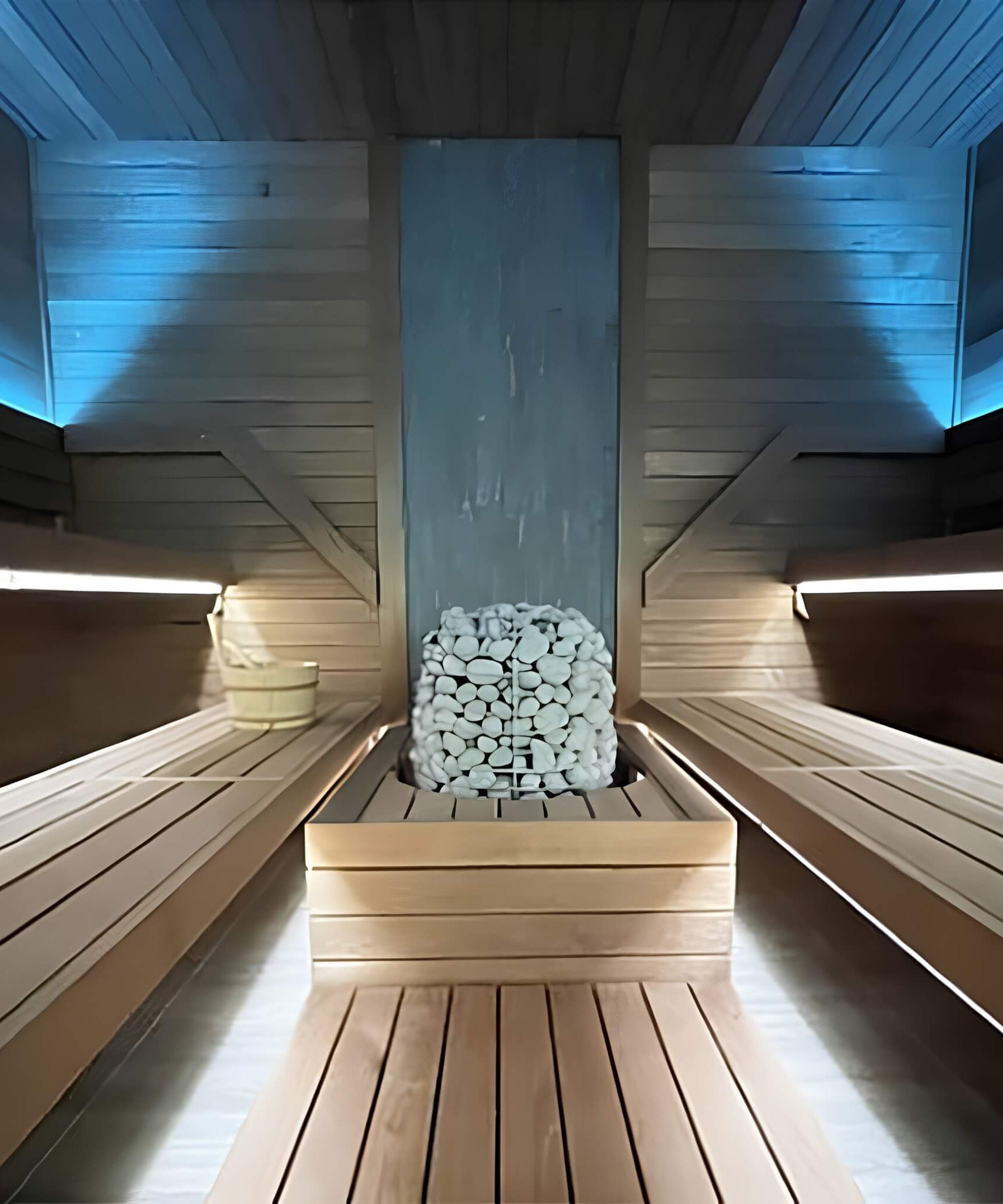 Huum Hive Premium Floor-Mounted Sauna Heater With UKU Control, Extension Box & Sauna Stones (SAK61250)