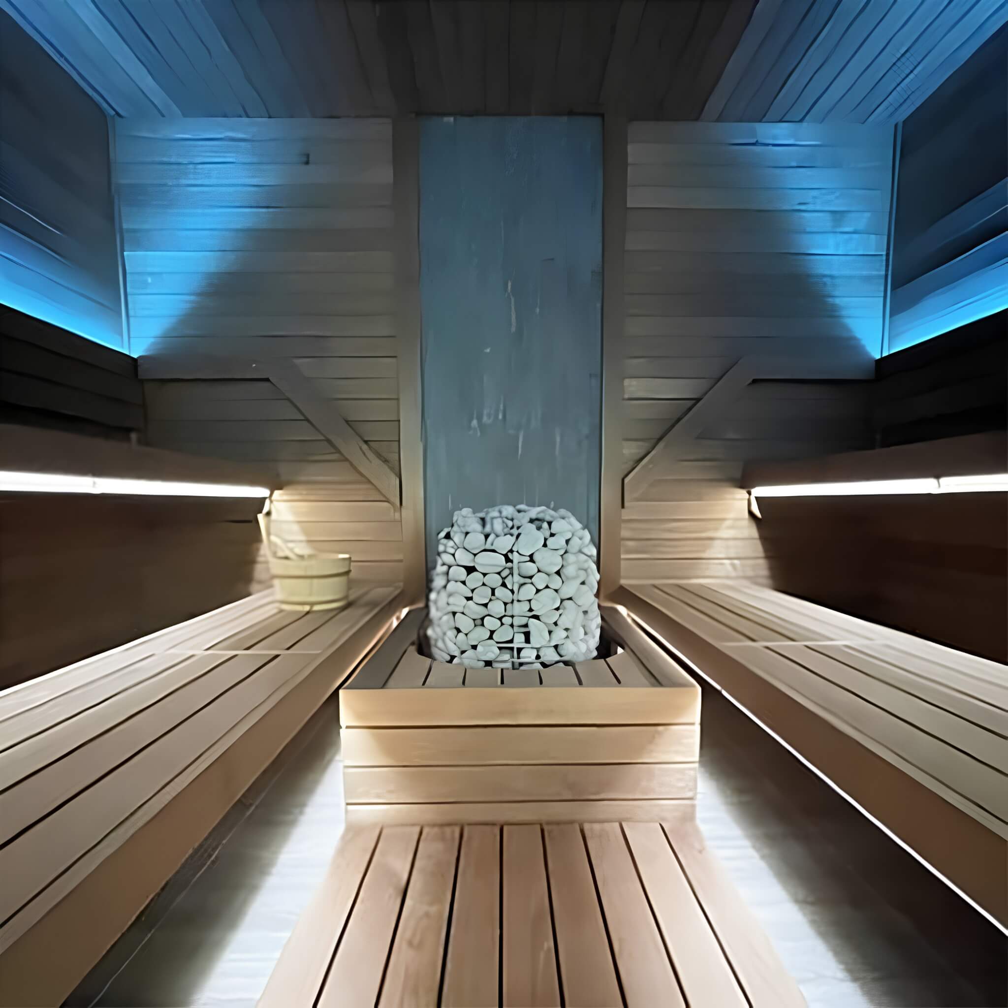 Huum Hive Premium Floor-Mounted Sauna Heater With UKU Control, Extension Box & Sauna Stones (SAK61250)
