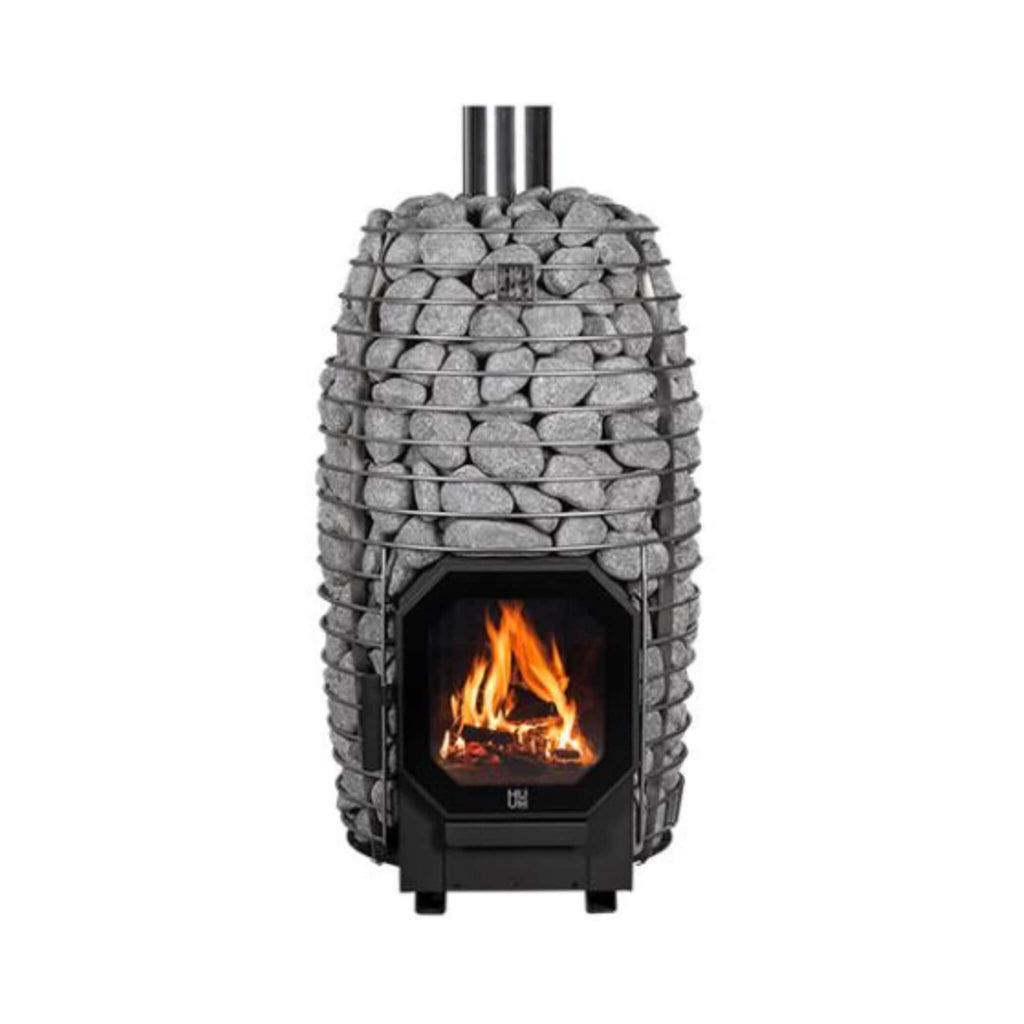 Huum Hive Flow LS 9.8KW Wood-Burning Sauna Stove With Firebox Extension & Sauna Stones [H1016012] (SAK53412)