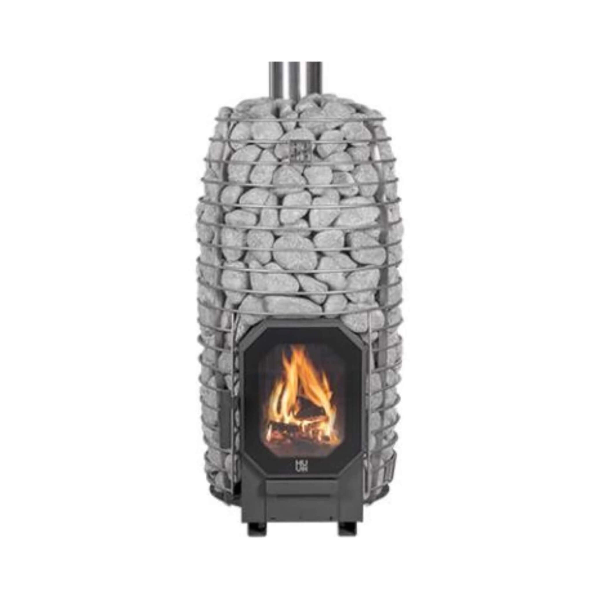 Huum Hive Flow Mini LS 8.5KW Wood-Burning Sauna Stove With Firebox Extension & Sauna Stones [H1018012] (SAK60257)