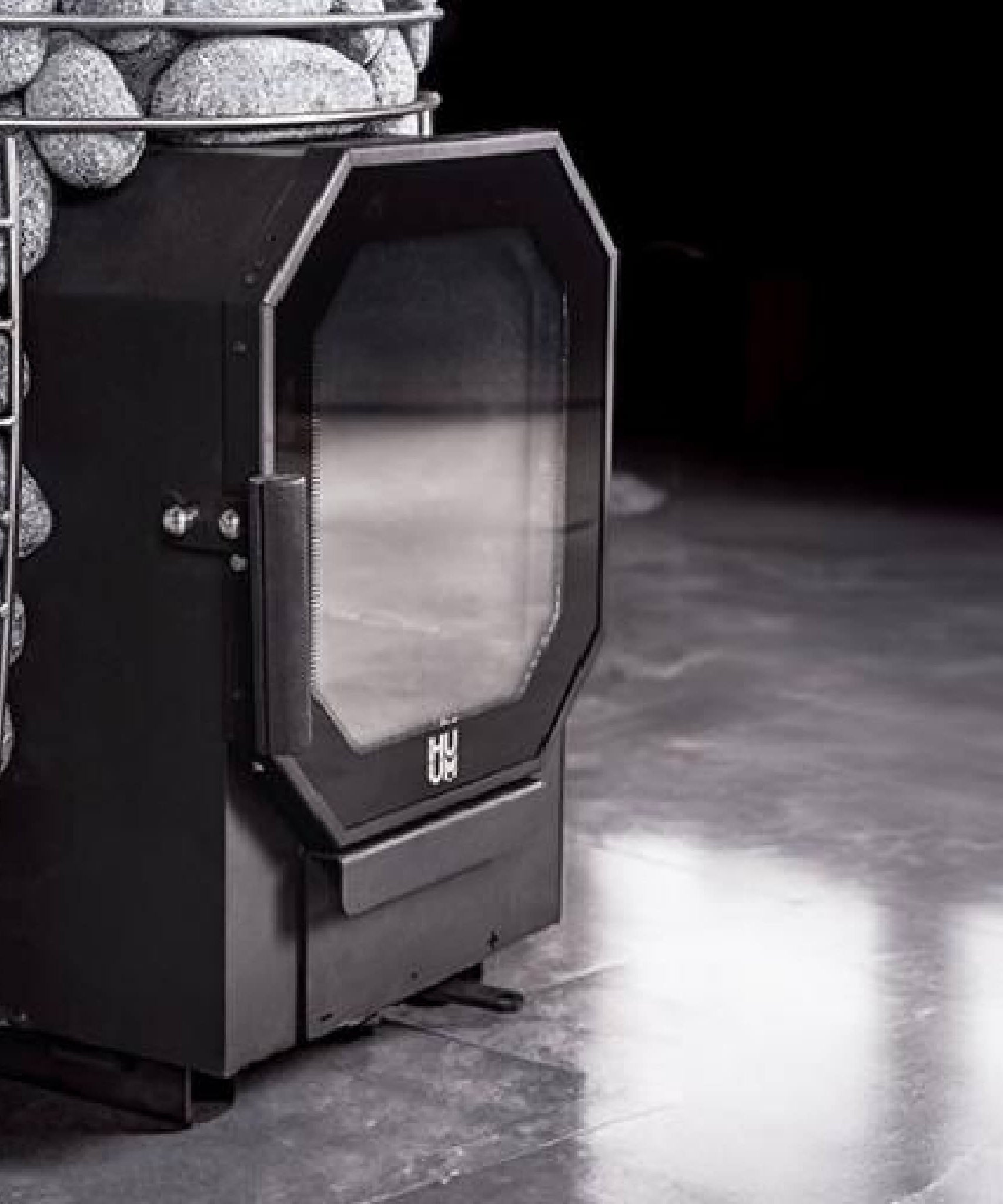 Huum Hive Flow Mini 8.5KW Wood-Burning Sauna Stove With Ash Drawer & Sauna Stones [H1017012] (SAK17895)