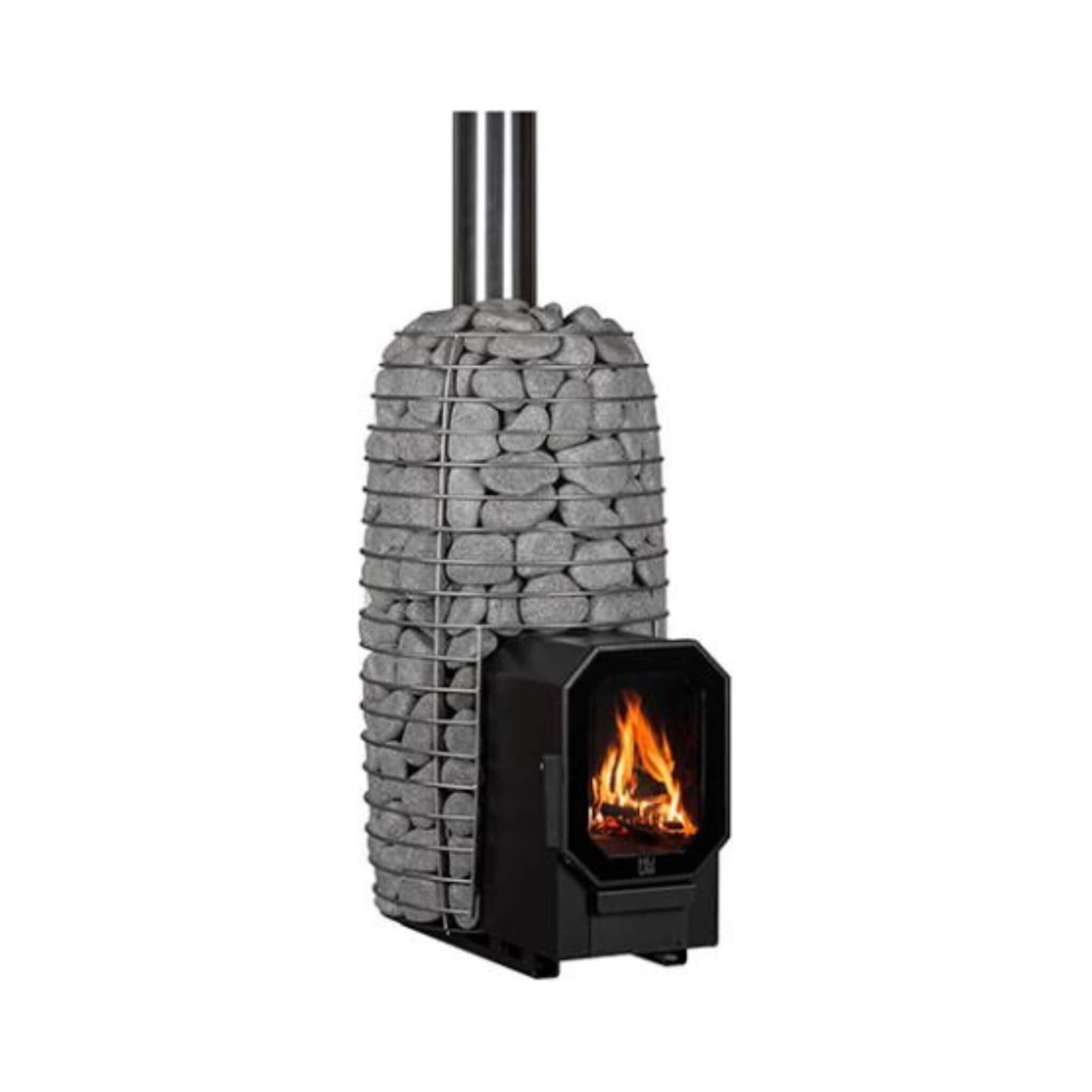 Huum Hive Flow Mini LS 8.5KW Wood-Burning Sauna Stove With Firebox Extension & Sauna Stones [H1018012] (SAK60257)