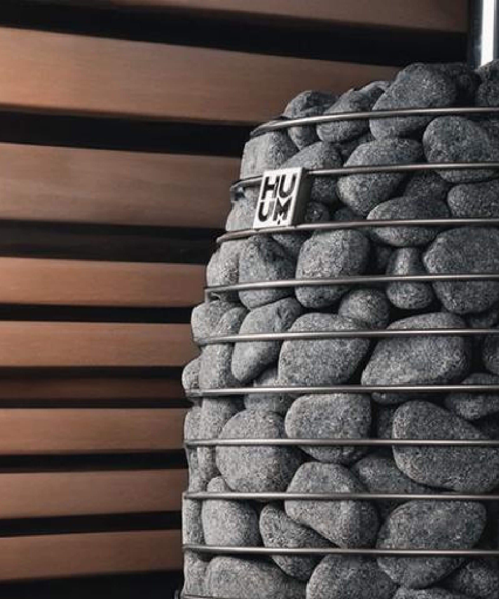 Huum Hive Flow 9.8KW Wood-Burning Sauna Stove With Sauna Stones [H1015012] (SAK85179)