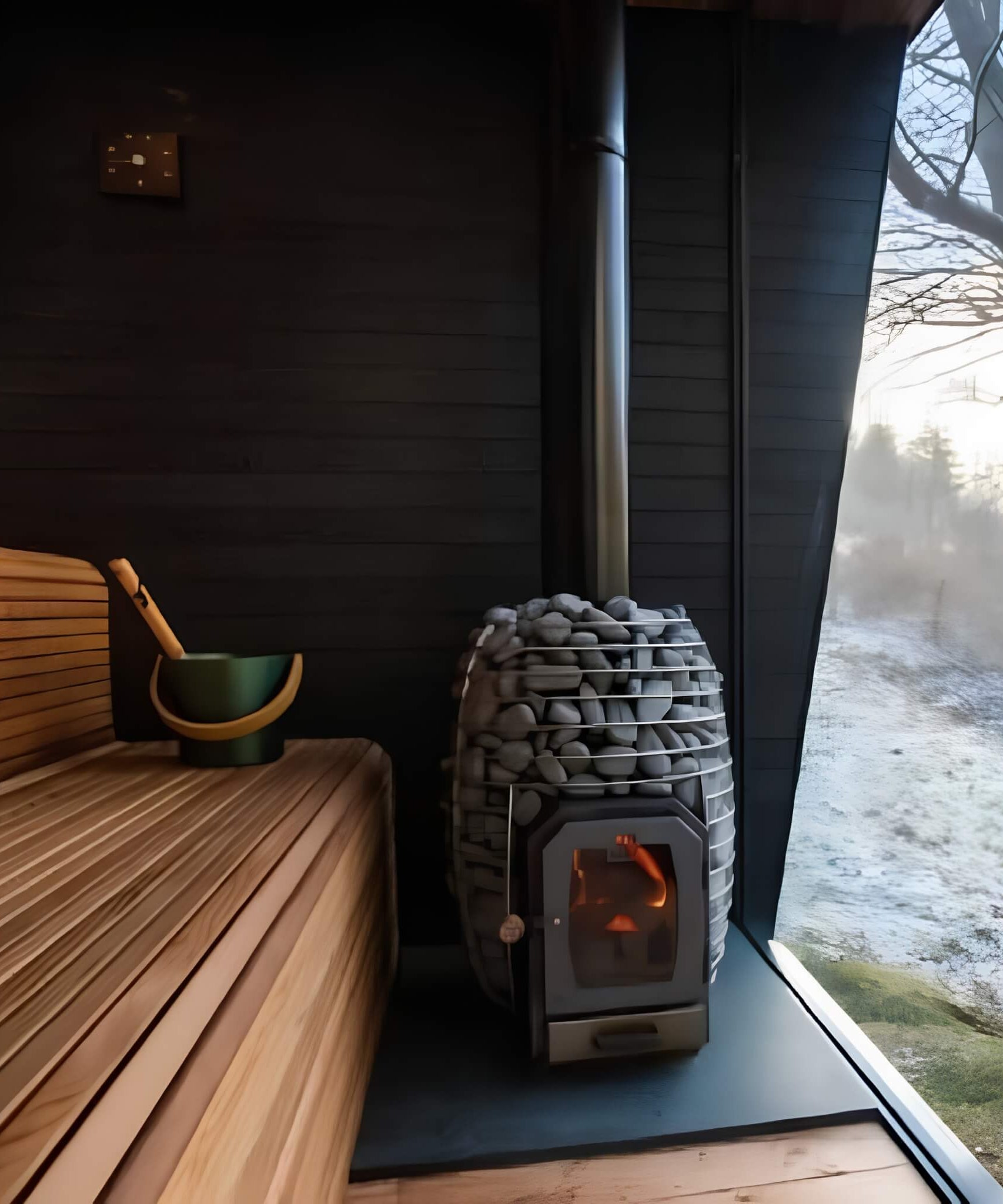 Huum Hive Wood Series Stainless Steel Sauna Stove With Sauna Stones (SAK67159)