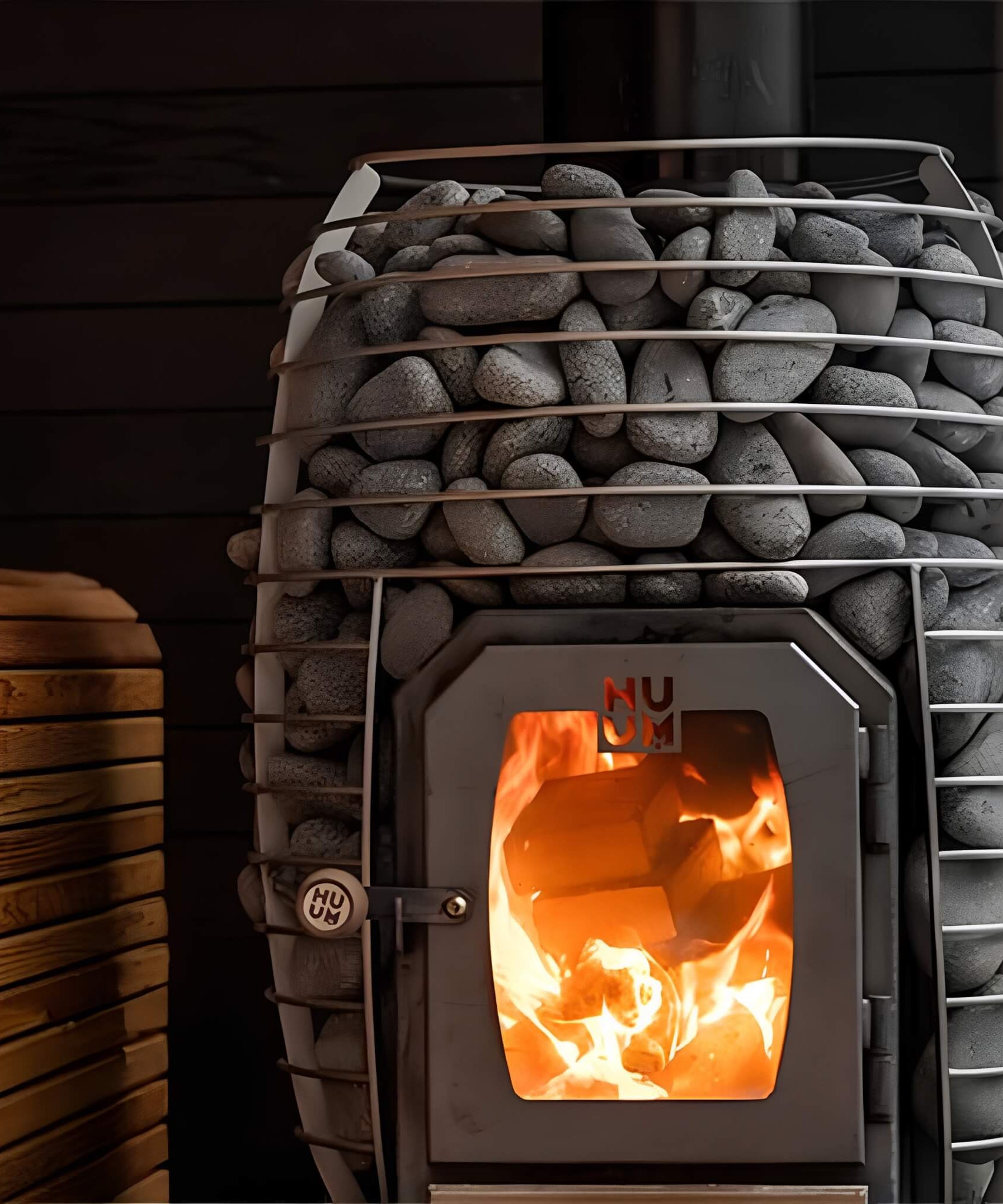 Huum Hive Wood Series Stainless Steel Sauna Stove With Sauna Stones (SAK67159)