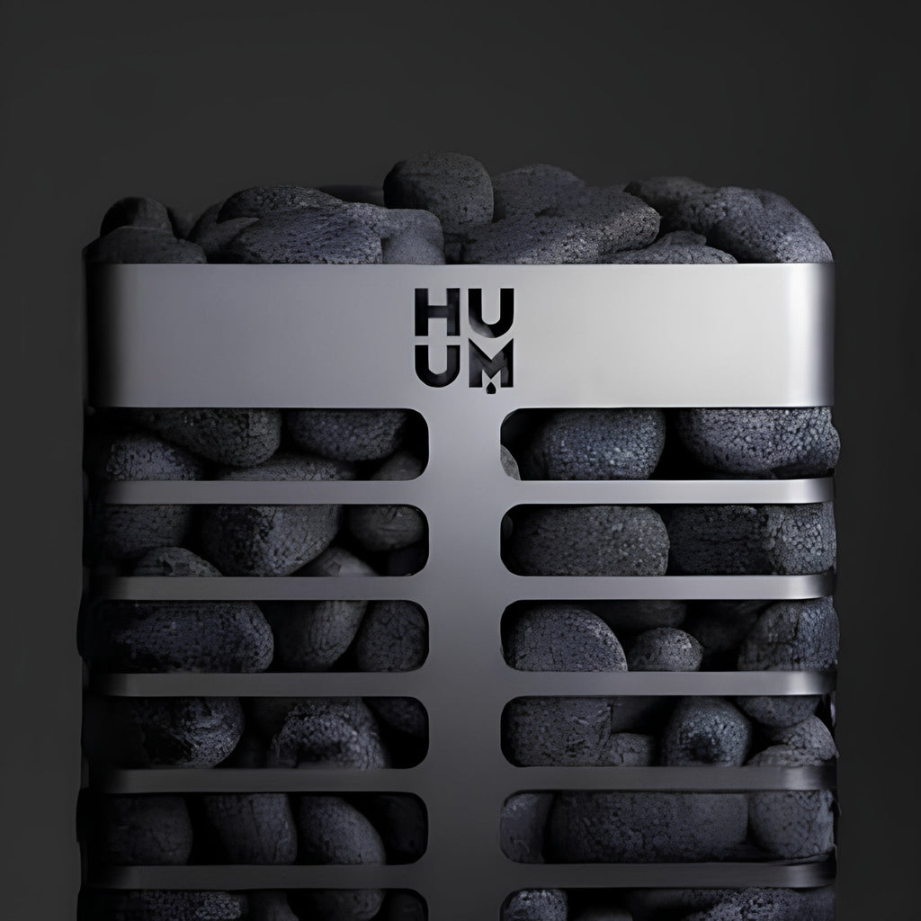 Huum Steel Mini Series 4 Stainless Steel Wall Mount 3.5KW Sauna Heater With Digital Controller & Sauna Stones (SAK91573)