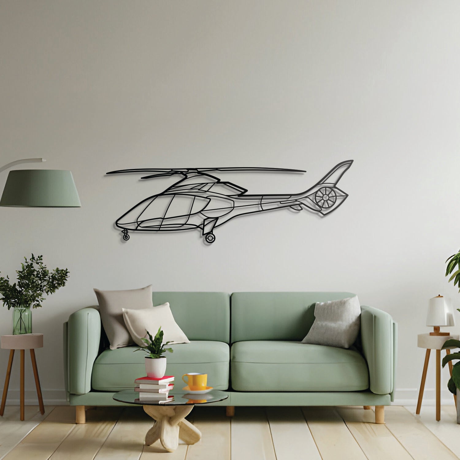 HX50 Metallflugzeug Wandkunst - NCP0480