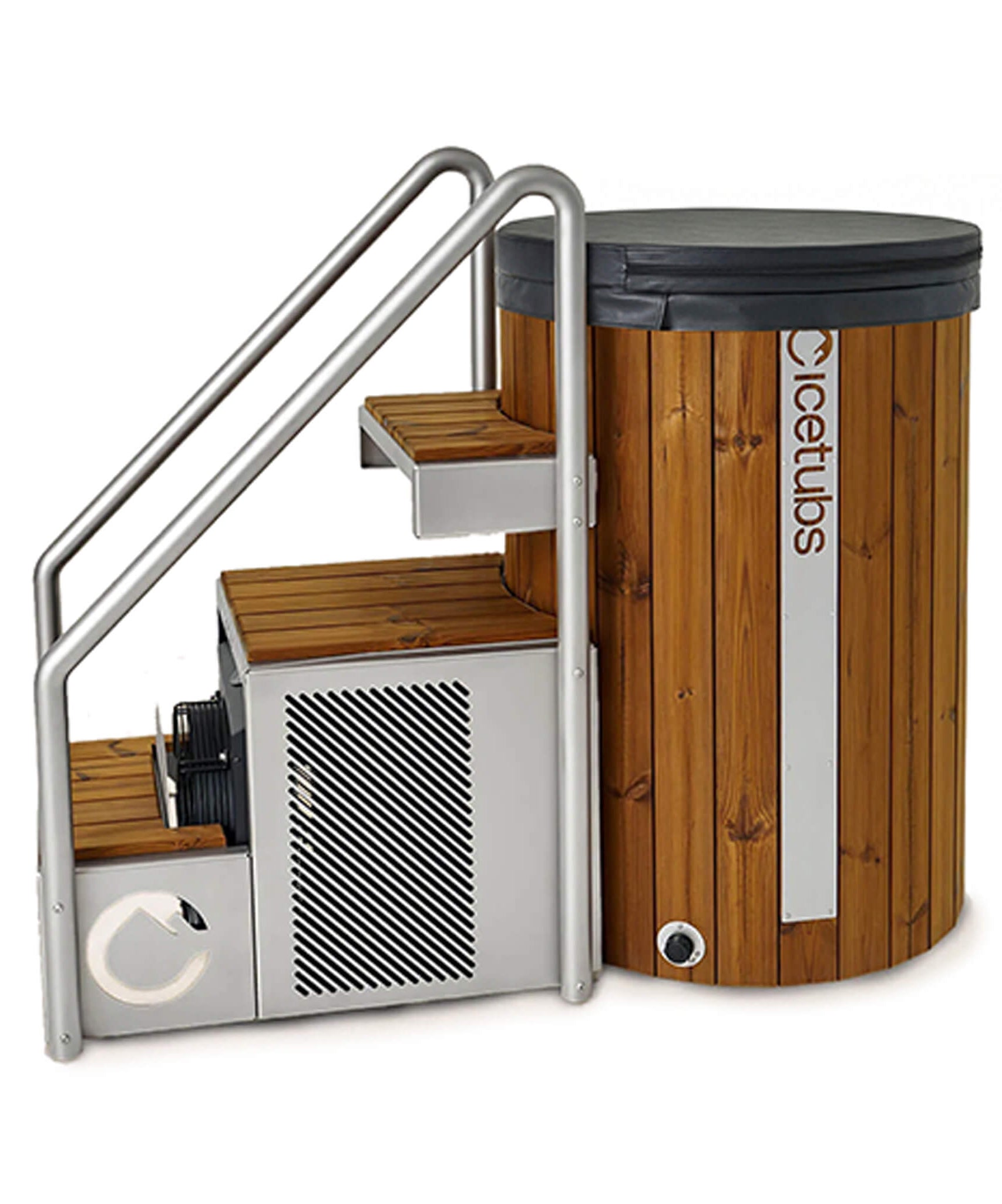 Icetubs IceBarrel Thermowood And Fiberglass Cold Plunge Immersion Tub (SAK68129)