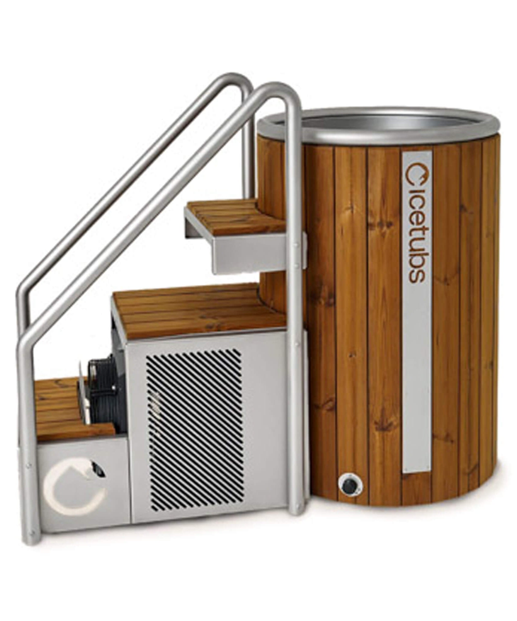 Icetubs IceBarrel Thermowood And Fiberglass Cold Plunge Immersion Tub (SAK68129)