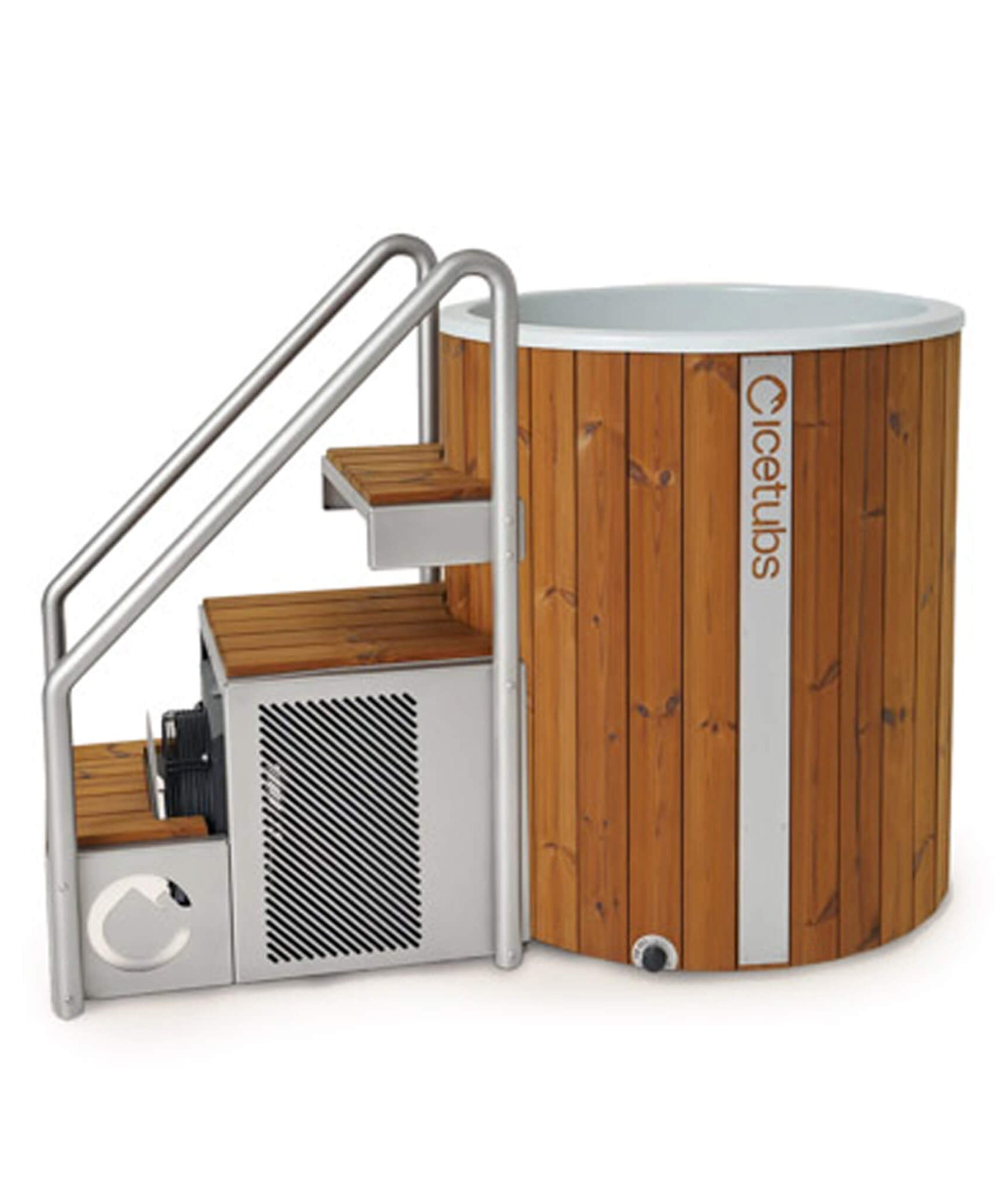 Icetubs IceBarrel XL Thermowood And Fiberglass Cold Plunge Immersion Tub (SAK35418)