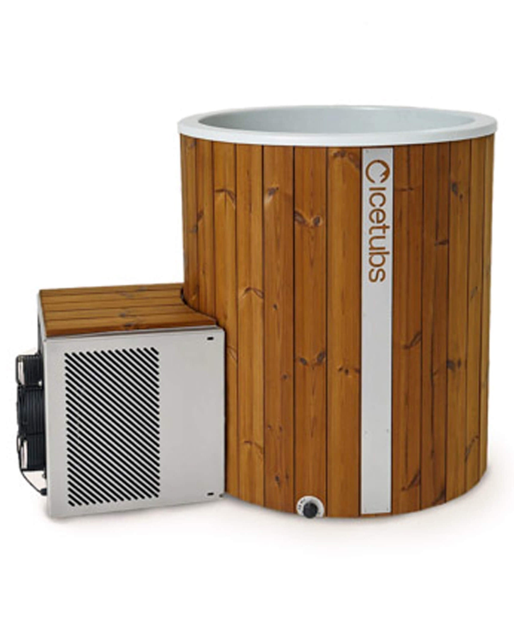 Icetubs IceBarrel XL Thermowood And Fiberglass Cold Plunge Immersion Tub (SAK35418)