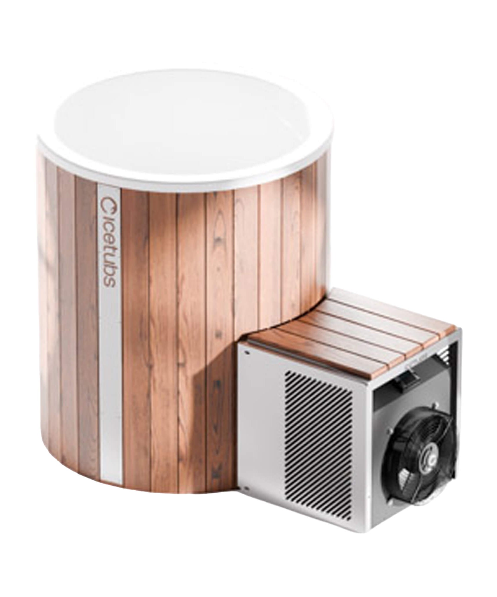Icetubs IceBarrel XL Thermowood And Fiberglass Cold Plunge Immersion Tub (SAK35418)