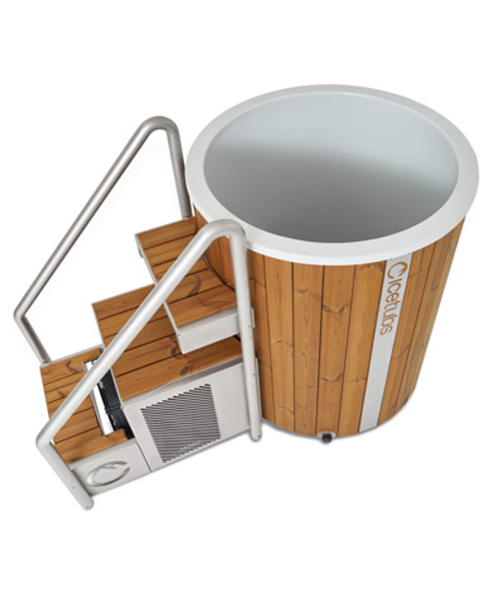Icetubs IceBarrel XL Thermowood And Fiberglass Cold Plunge Immersion Tub (SAK35418)