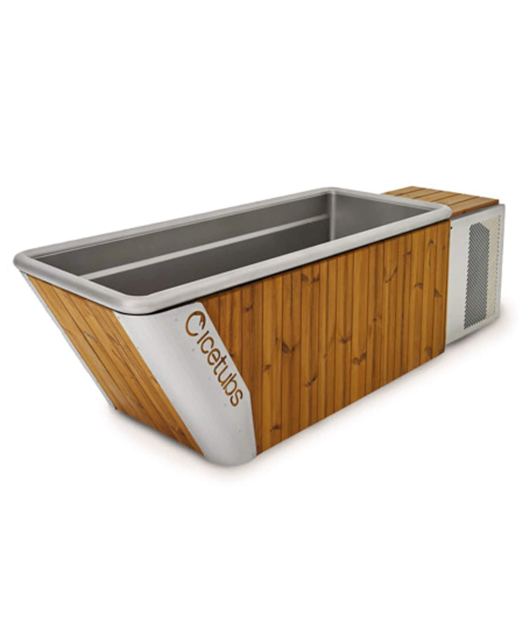 Icetubs IceBath Thermowood And Stainless Steel Cold Therapy Immersion Bath (SAK94720)