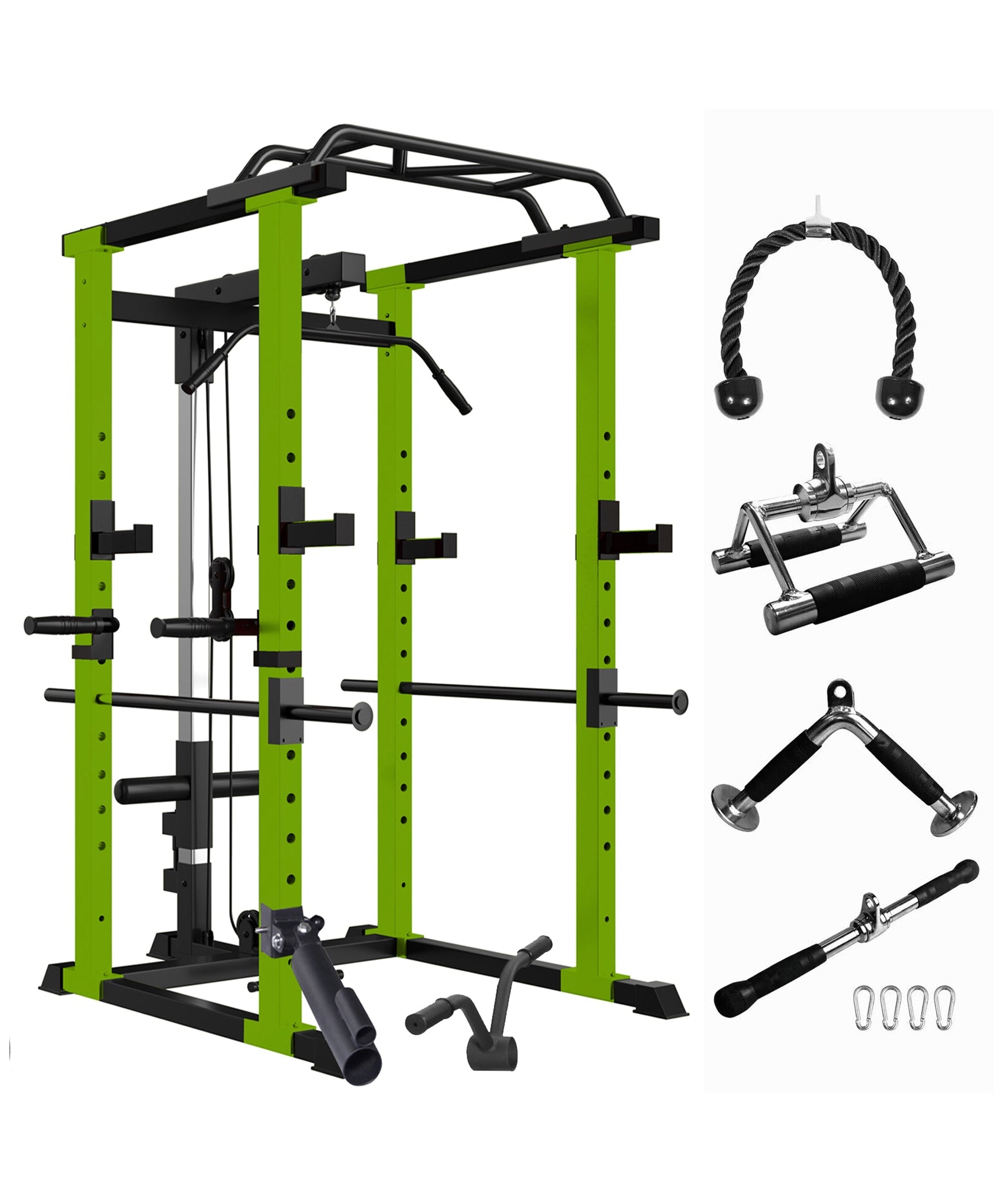 IFast Adjustable Home Gym Power Cage & Squat Rack With Pull-Up Bar Barbell Rack, 1000LBS (SAK12649)