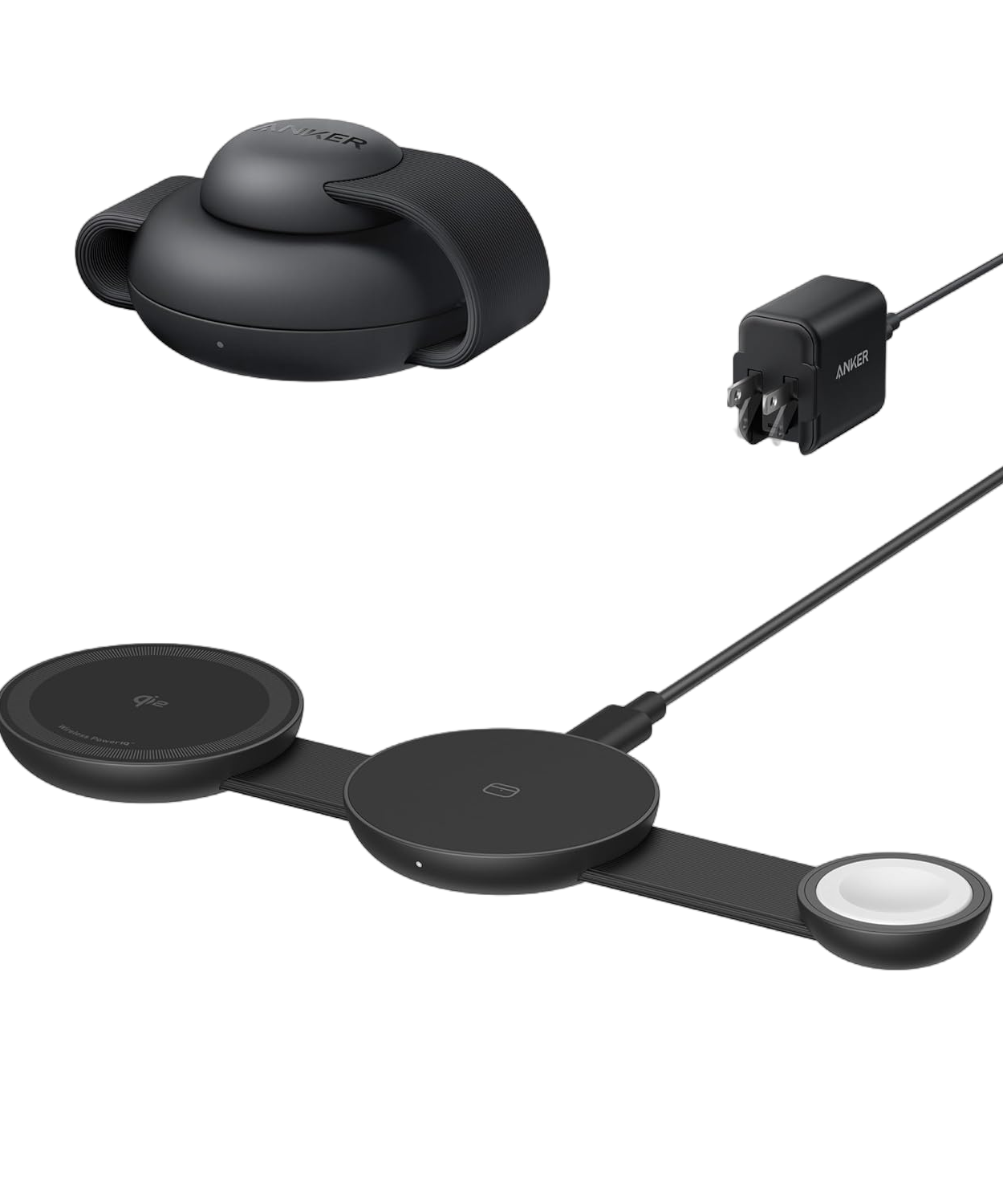 Anker MagGo Wireless Charging Station (3-in-1, Foldable Pad)