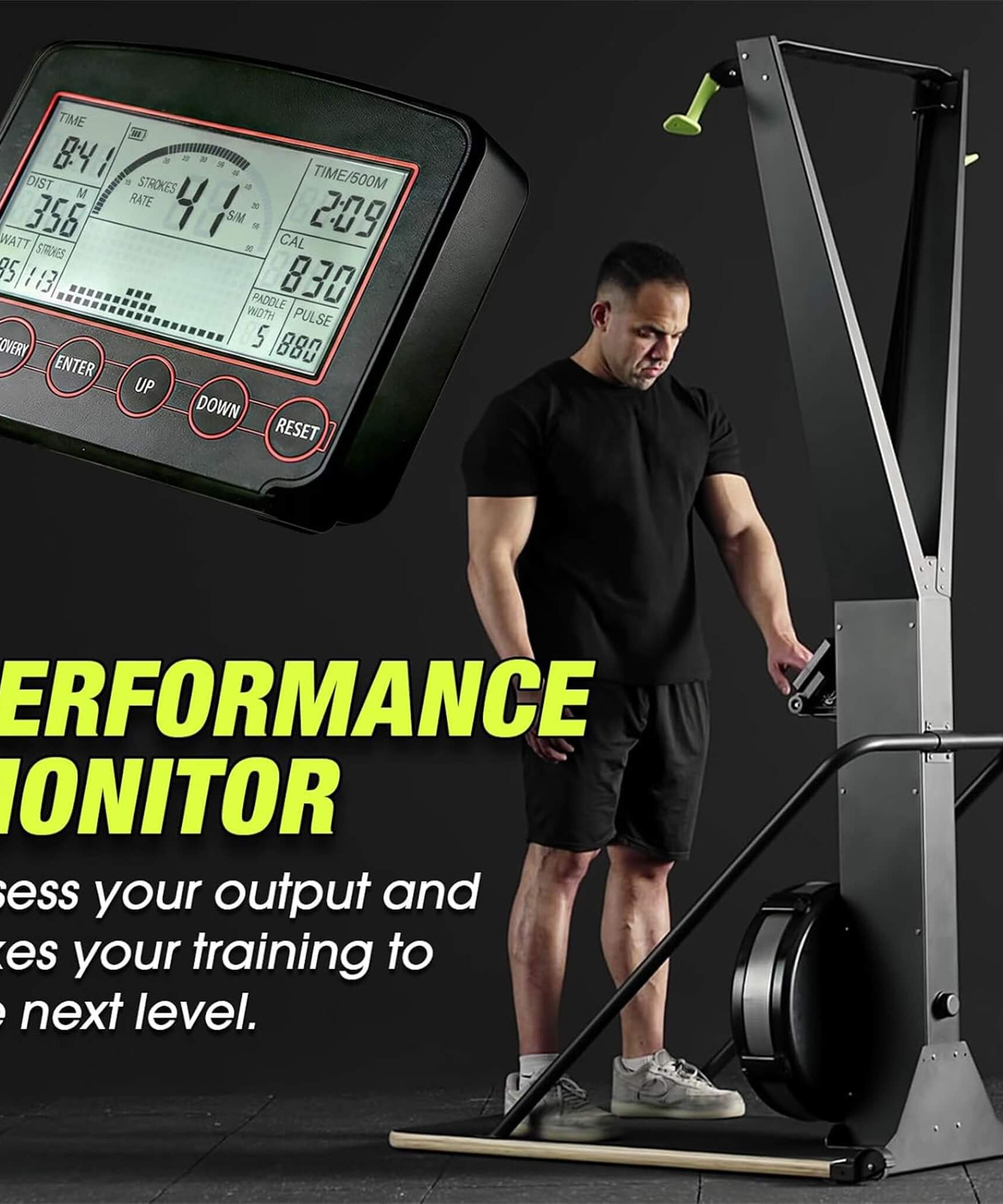 Rovix Premium Indoor Aerobic Ski Glider Training Exercise Gym Machine (SAK19564)