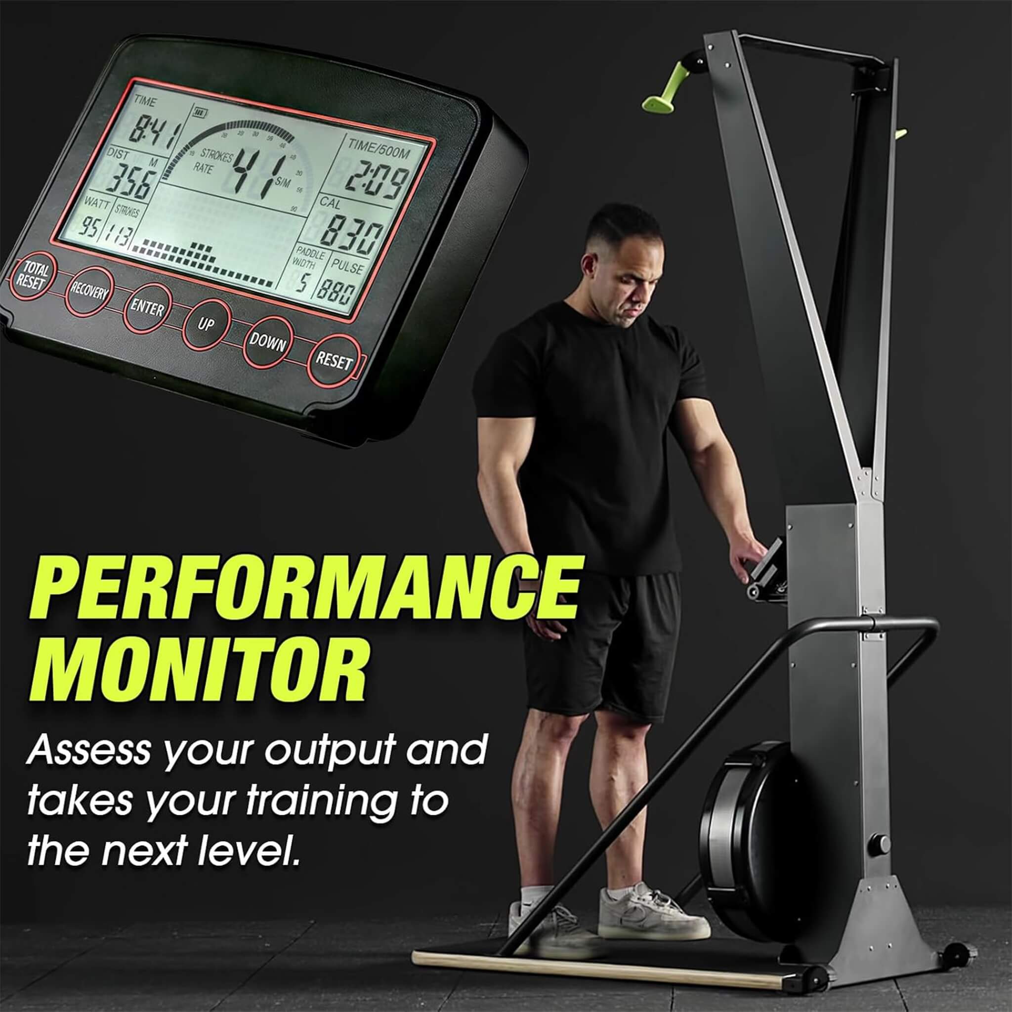 Rovix Premium Indoor Aerobic Ski Glider Training Exercise Gym Machine (SAK19564)
