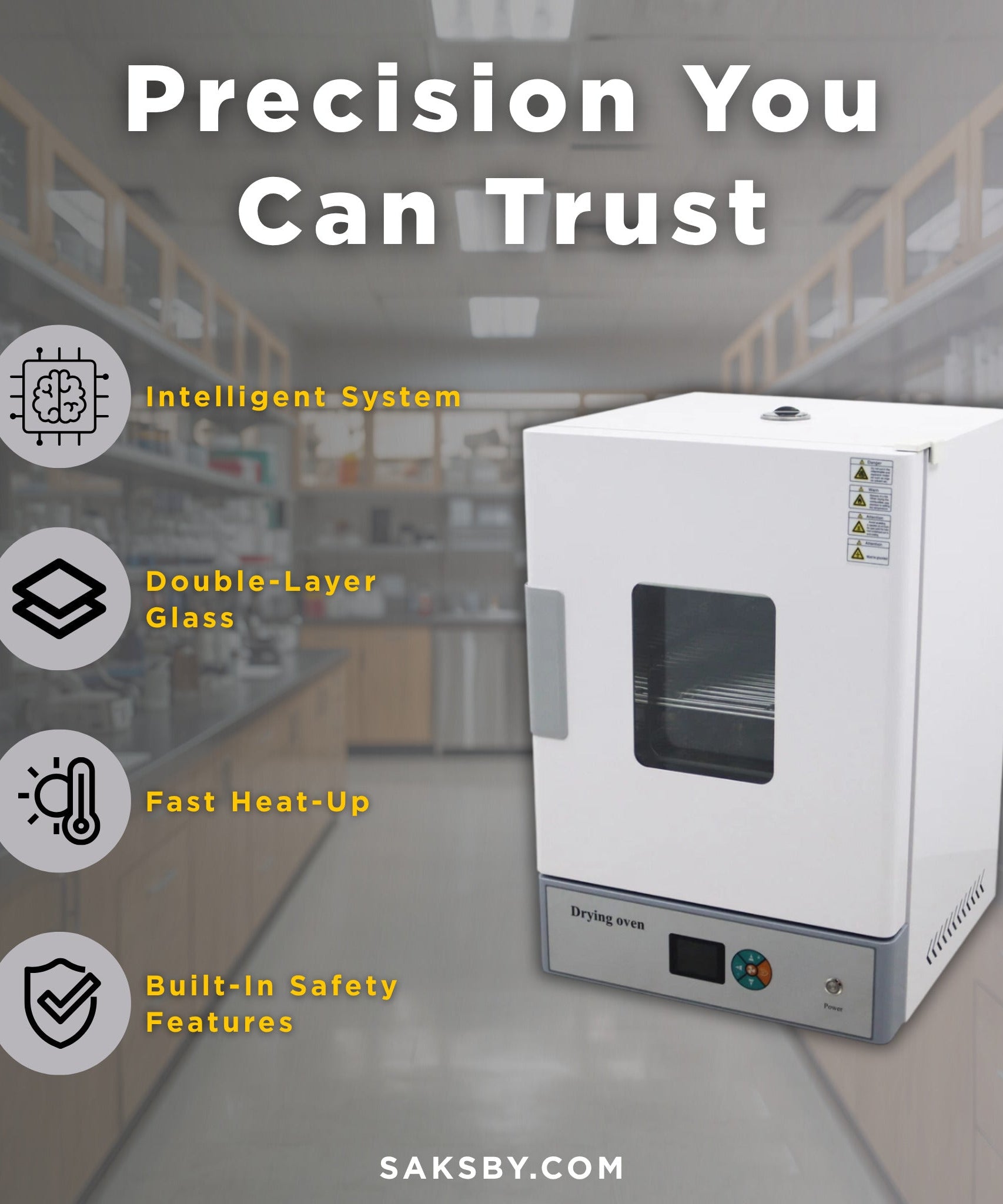 72L Industrial Laboratory 110V Digital Forced Air Convection Drying Oven (SAK23790)