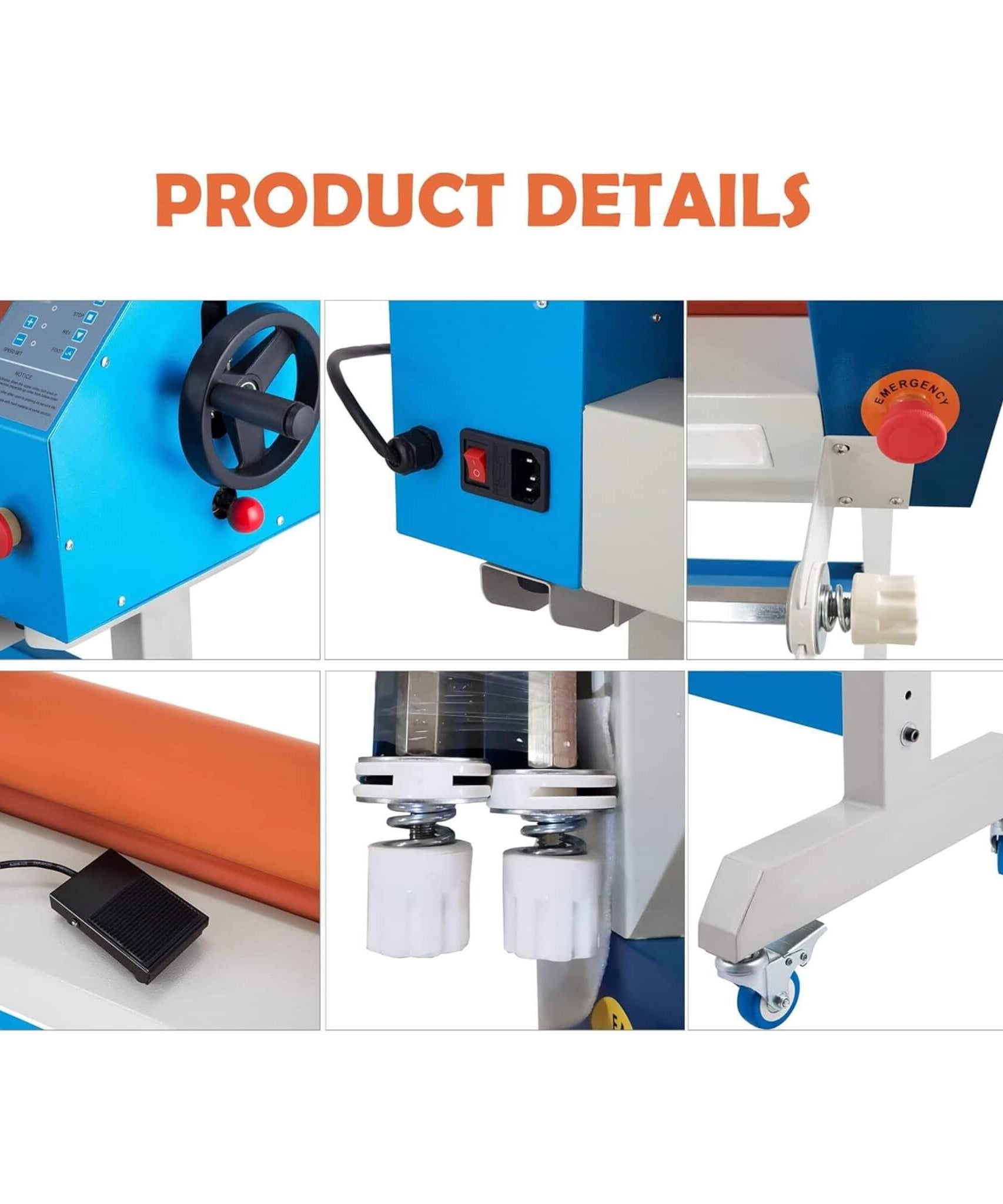 Heavy-Duty Industrial 110V Laminating Machine With Holder Rod (SAK68035)