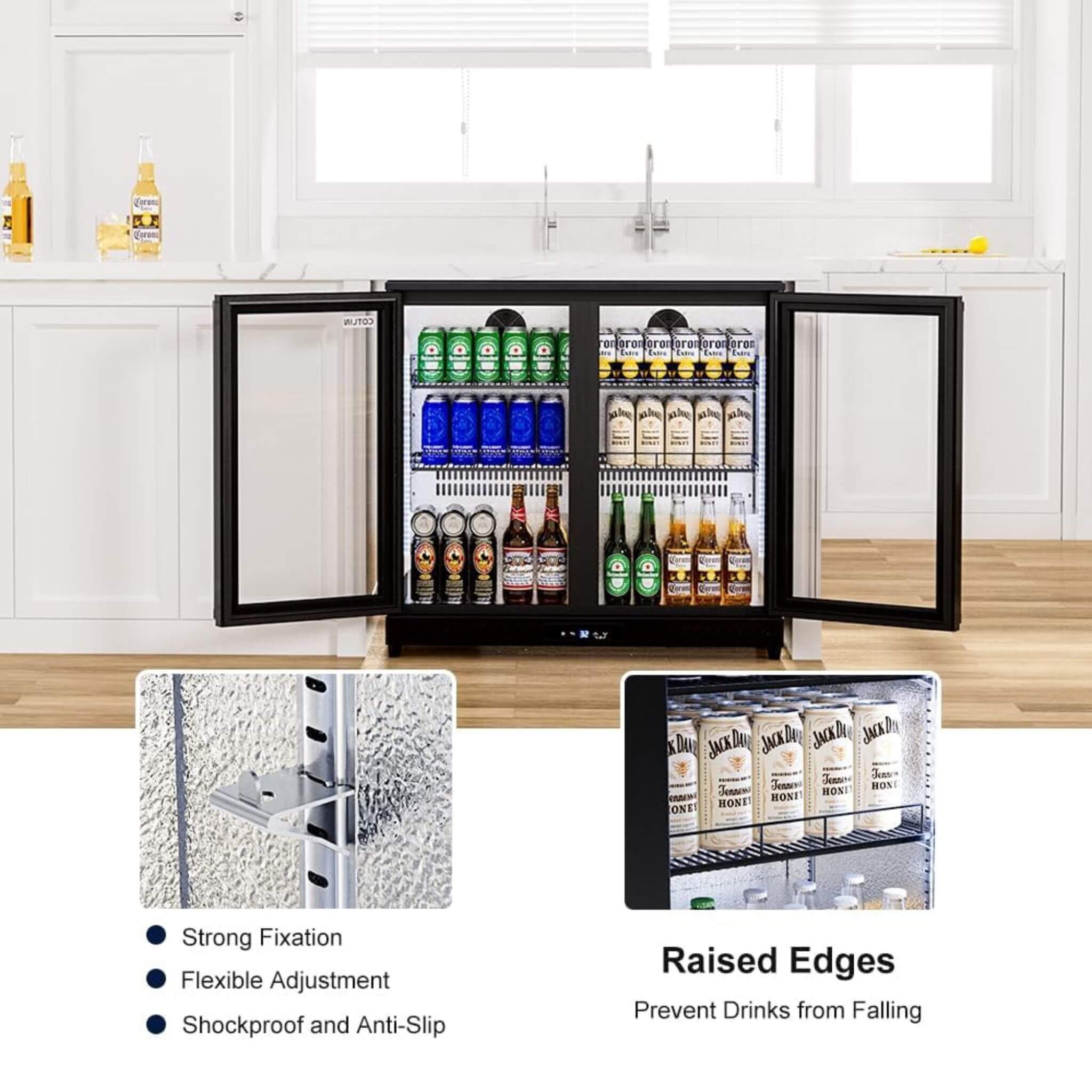 Industrial Freestanding Undercounter Beverage Refrigerator (SAK84019)
